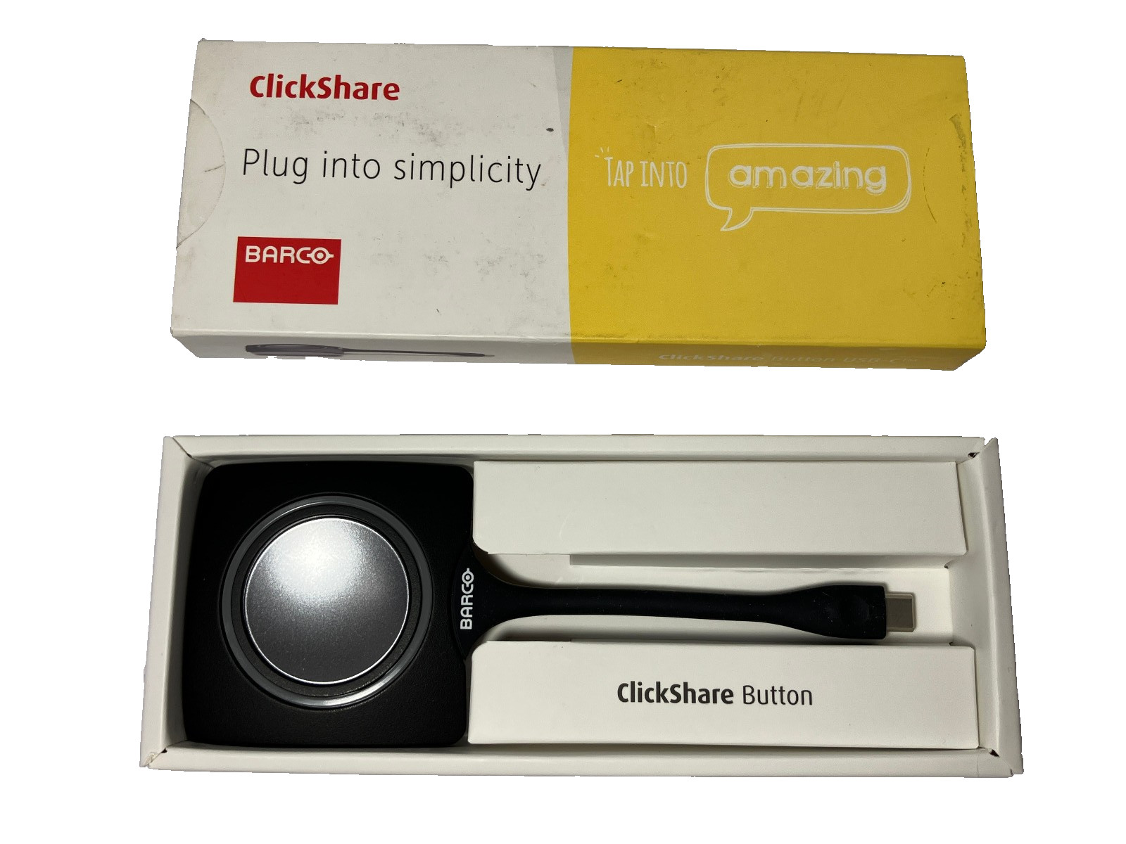 Barco ClickShare USB-C Button R9861500D01C New Open Box