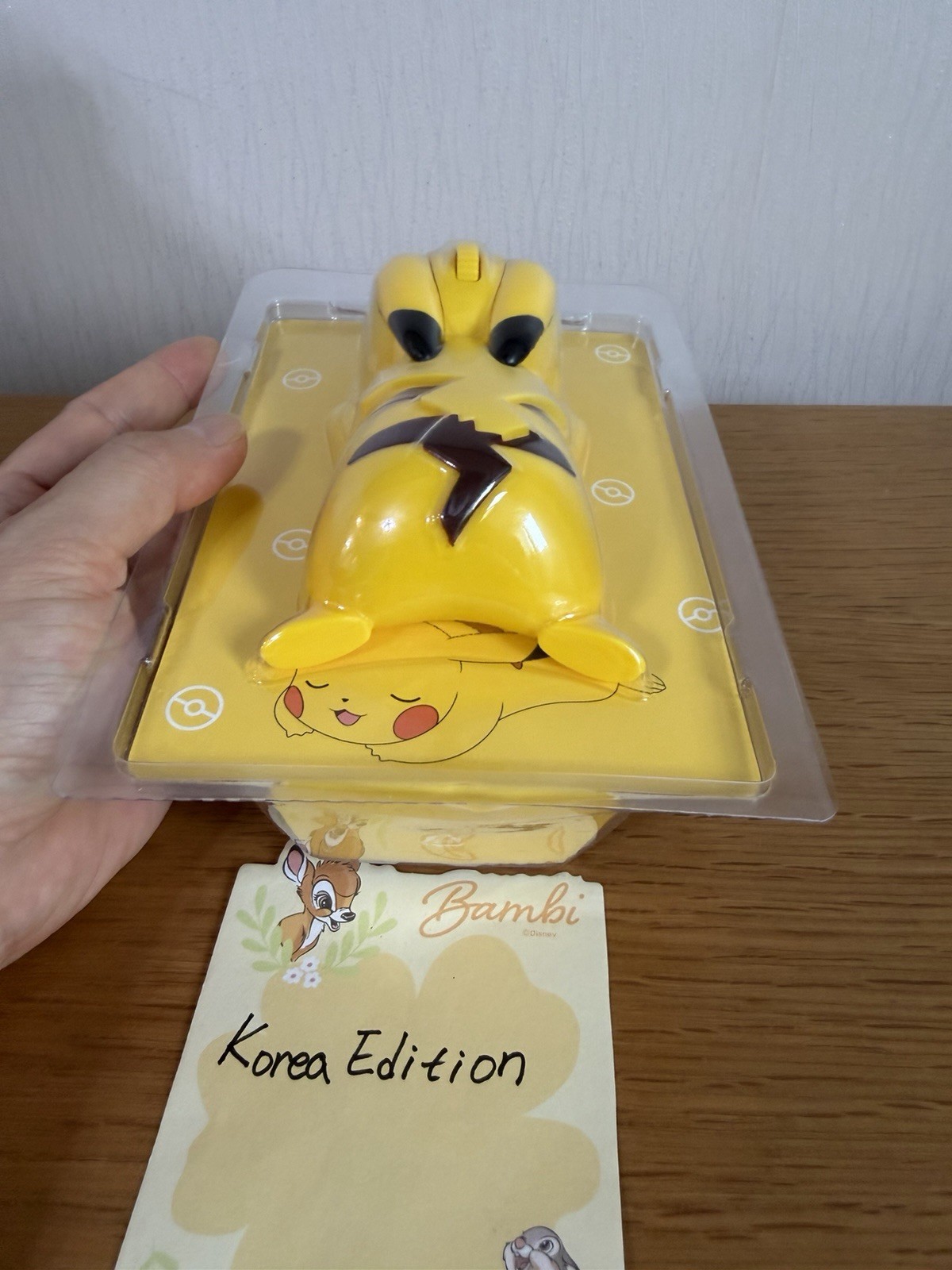 Pokemon Pikachu Wireless Mouse 1200 DPI Bluetooth 5.2 Dual Mode Office NEW