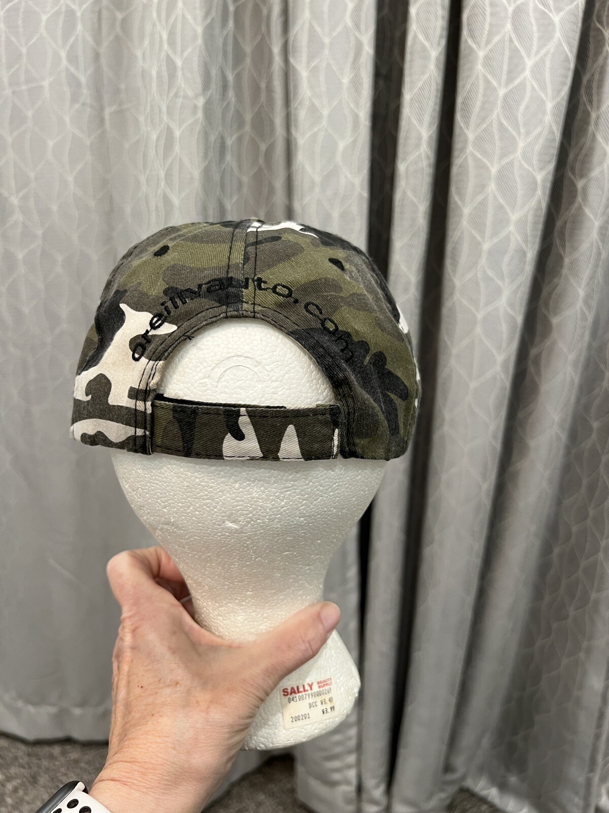 O’Reilly Auto Parts Hat Cap. CamouflageGreen, Black, White.