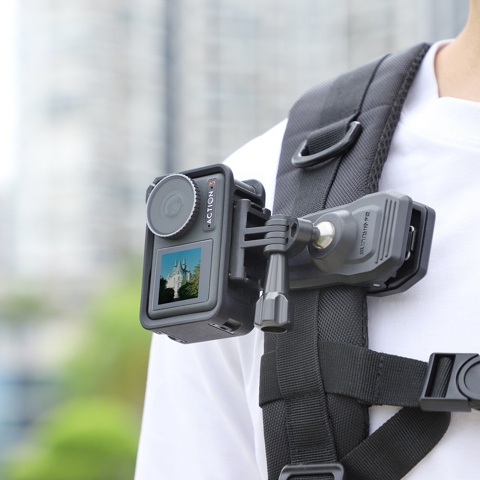 For Action5Pro/GO3S Universal Magnetic Bracket Motion Camera Backpack Clip Parts