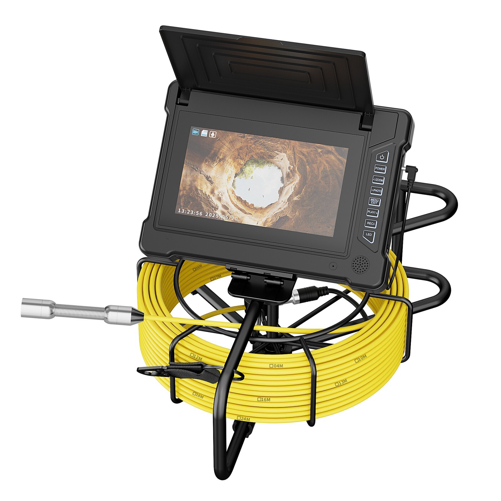 40m 7inch Sewer Camera Pipe Inspection Camera Drain Industrial Endoscope Camera