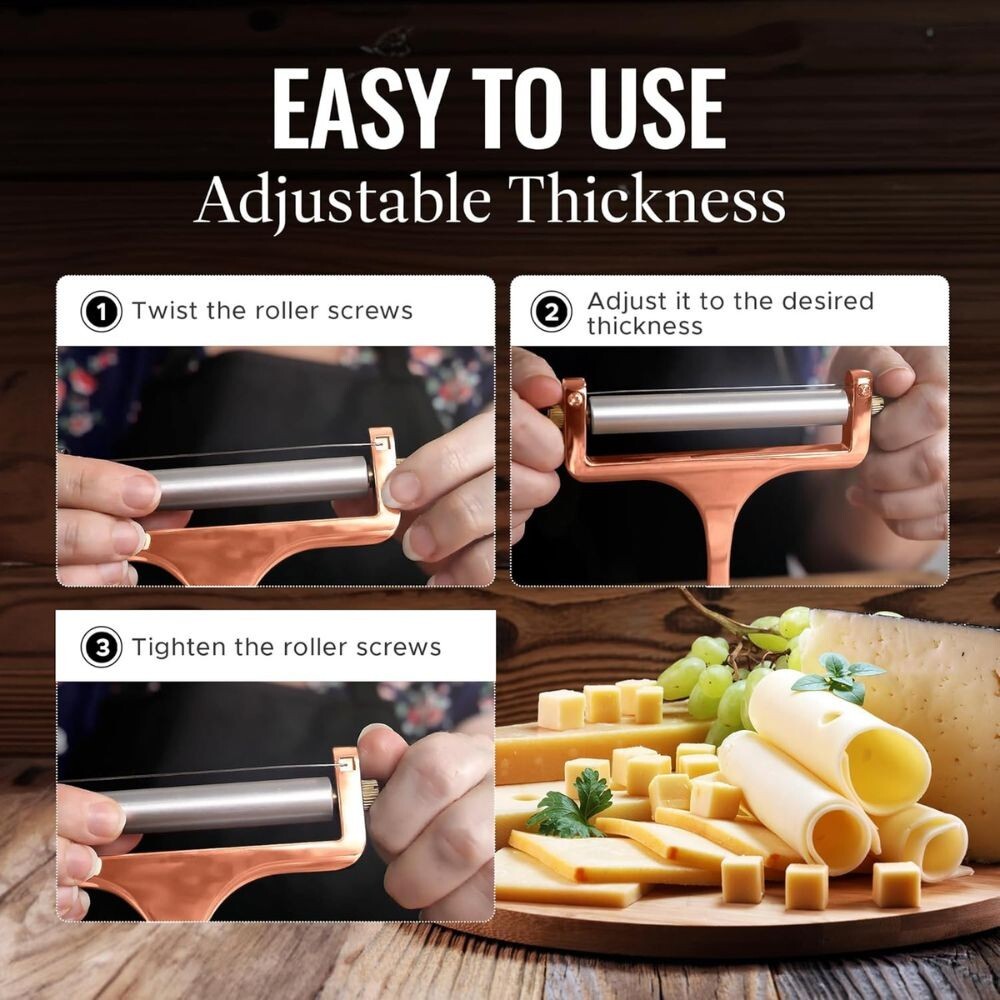 Zulay Kitchen Wire Cheese Slicer