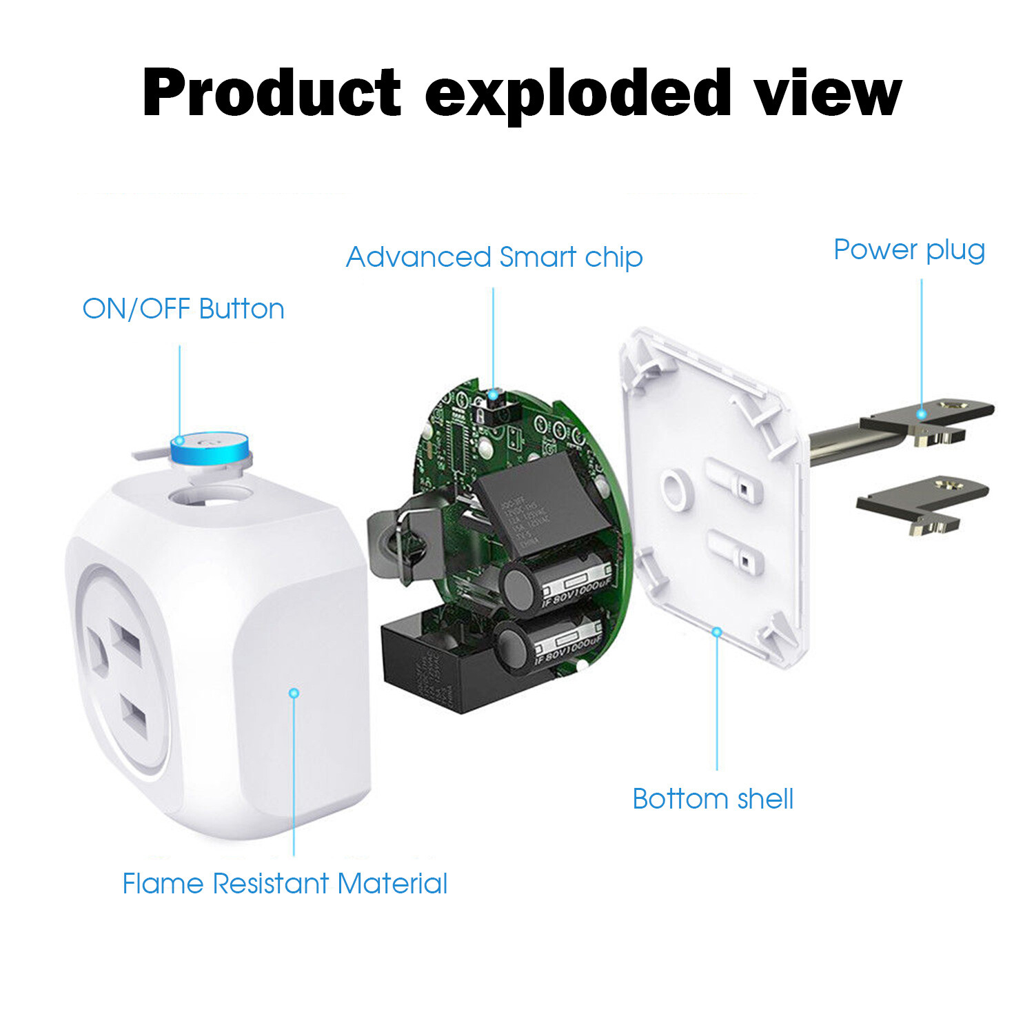 4*Wifi Smart Plug Remote Control US Socket Outlet Support Alexa Echo/Google Home