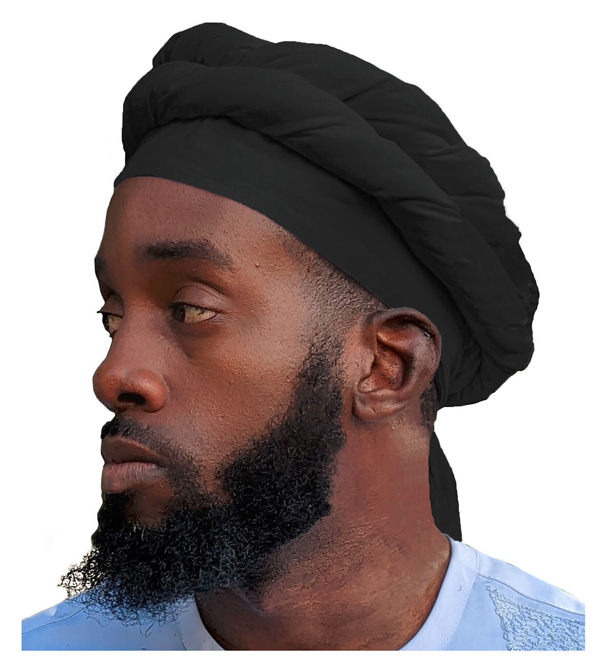 Black African pre-tied Turban for Men