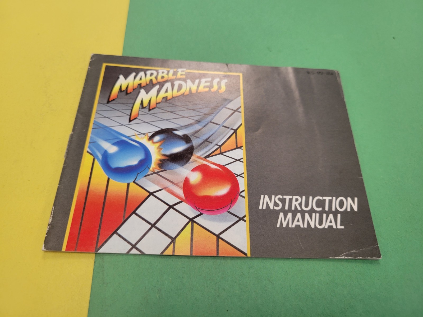 Marble Madness Nintendo NES Instruction Manual Booklet ONLY