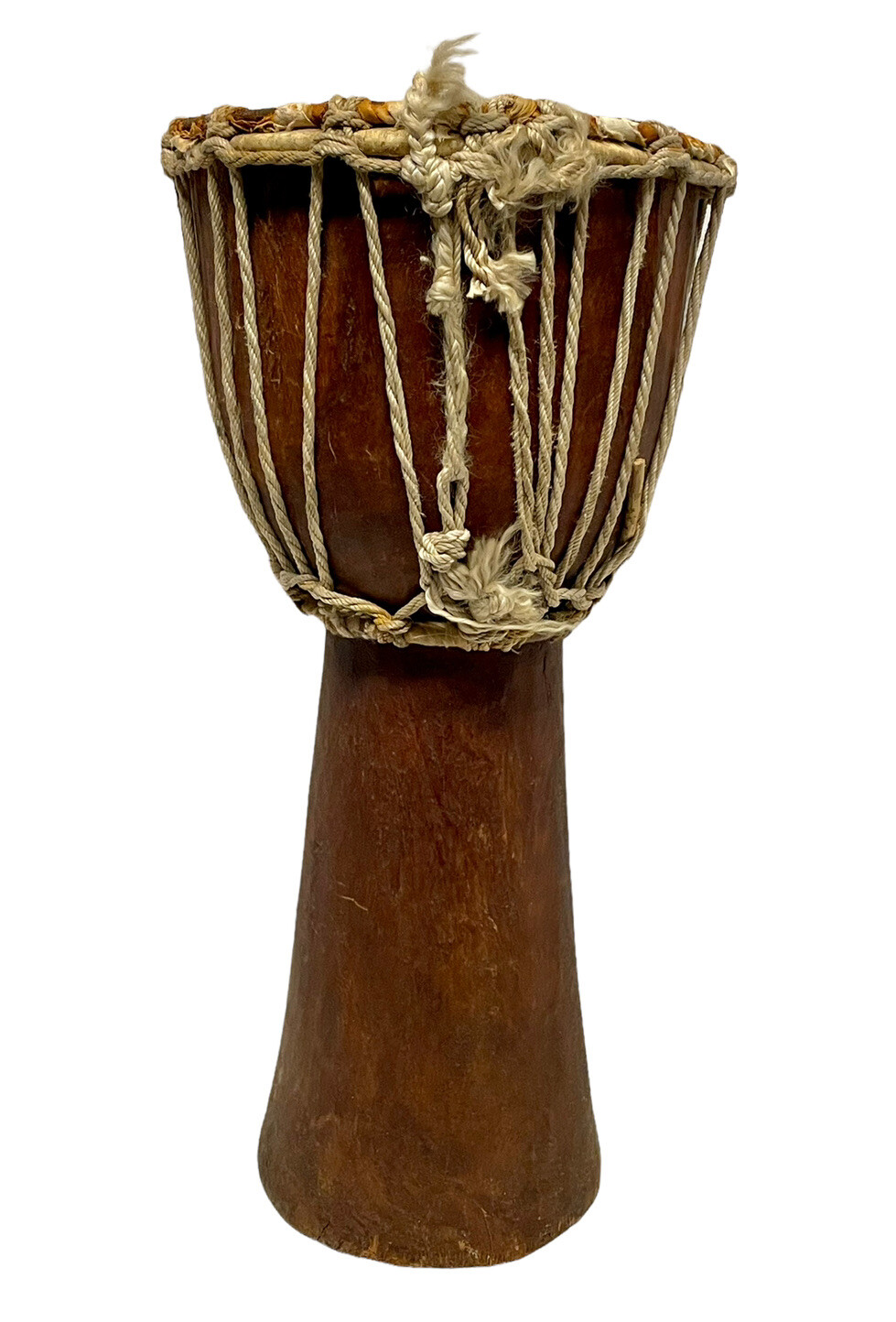 African HAND CARVED Crafted Djembe Drum 10" D Ring 20" Tall