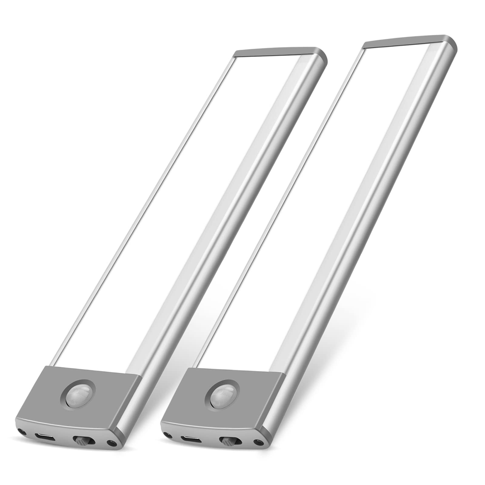 30-LED Under Cabinet Lights,USB Rechargeable Kitchen Cupboard Night Light,Bat...