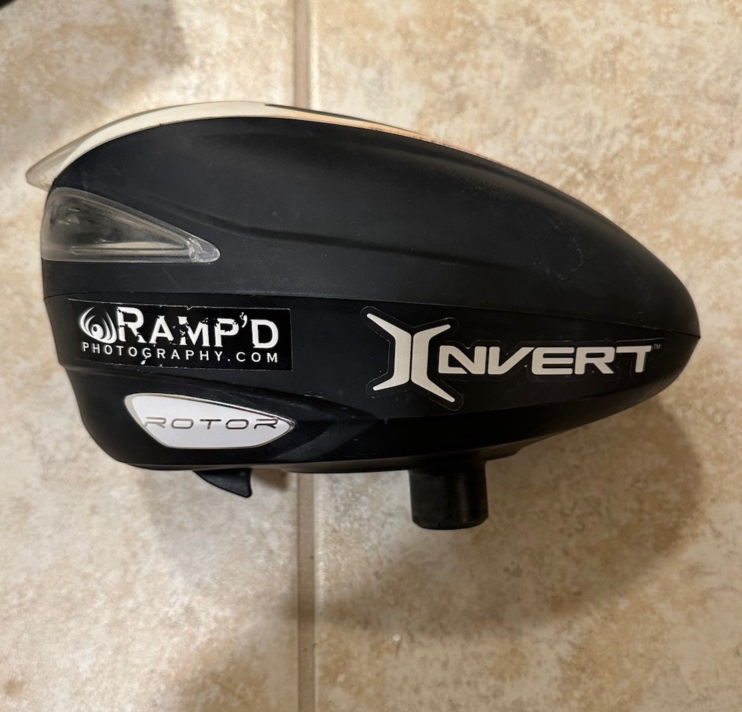 White Dye Rotor Hopper Loader Paintball Marker