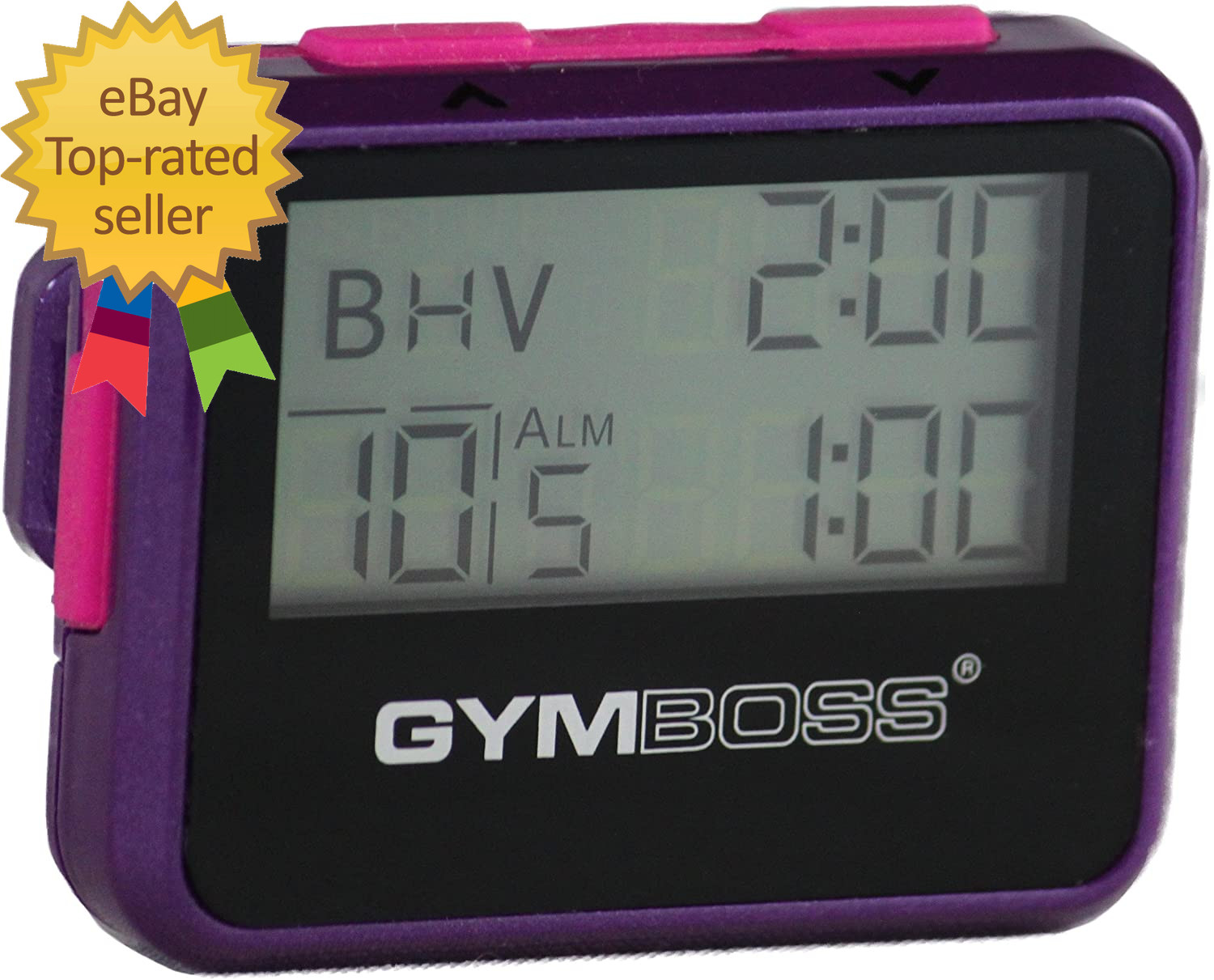 Interval Timer and Stopwatch  Violet  Pink Metallic Gloss