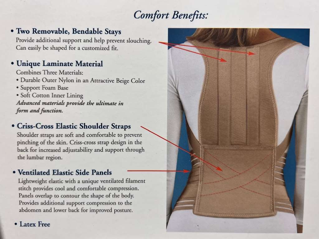FLA Orthopedics Soft Form Posture Control Brace, Large