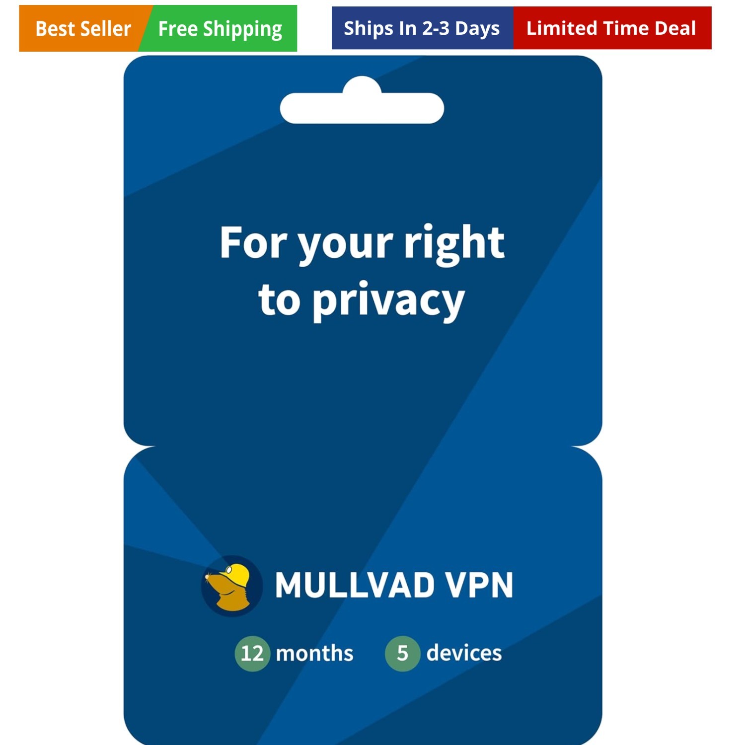 12  for 5 Devices | Protect Your Privacy with Easy-To-Use Security VPN Service