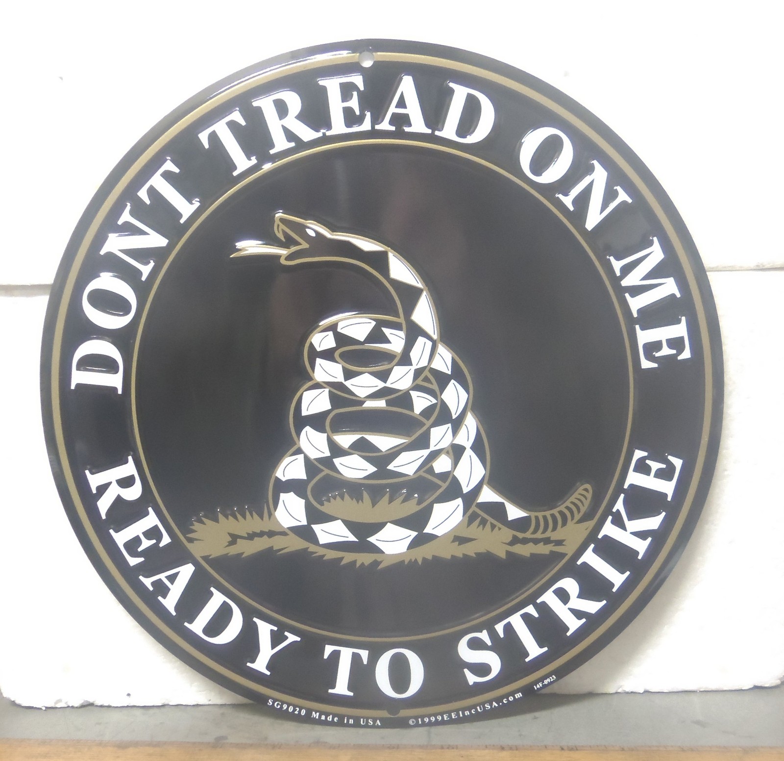 Large Don’t Tread on Me – Ready to Strike Aluminum Sign
