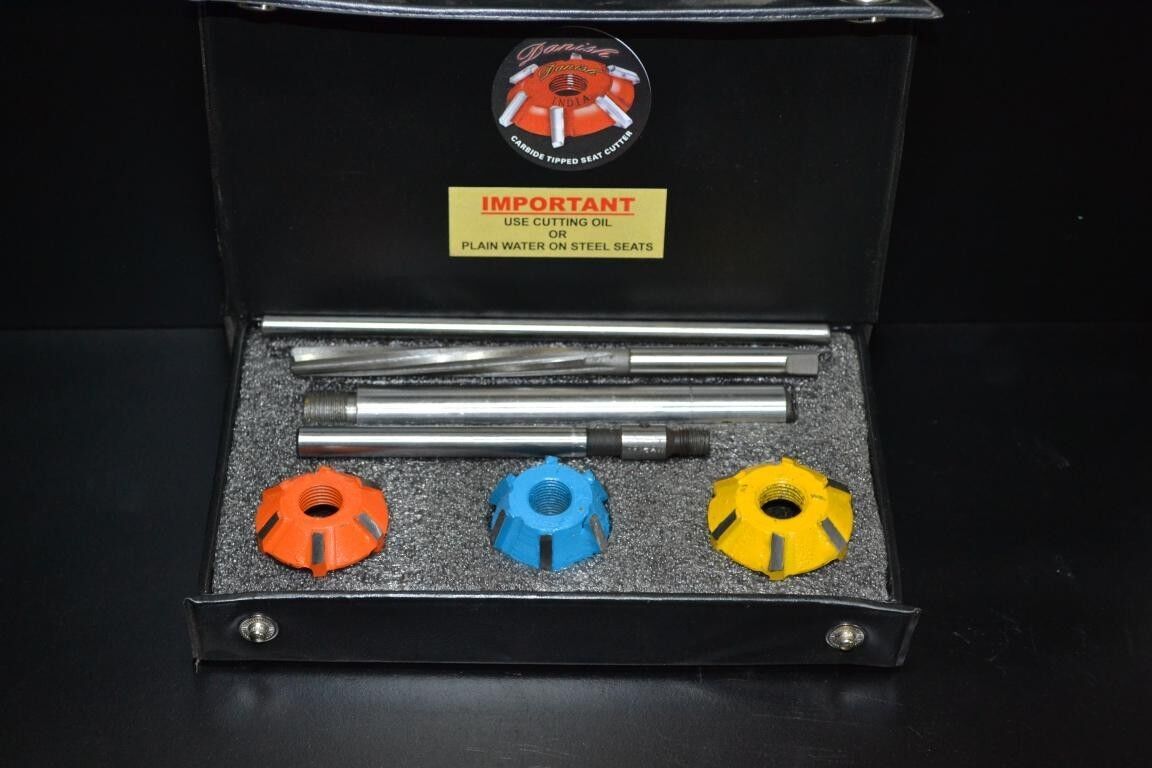 FORD FE SERIES 428 VALVE SEAT CUTTER SET CARBIDE TIPPED + FREE SHIPPING