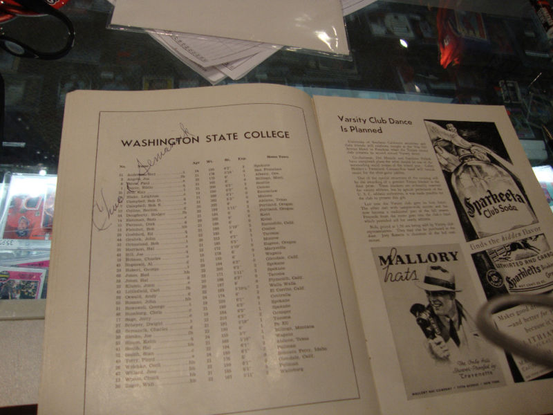 1936 VINTAGE PROGRAM USC VS WA STATE 17 AUTOGRAPHS