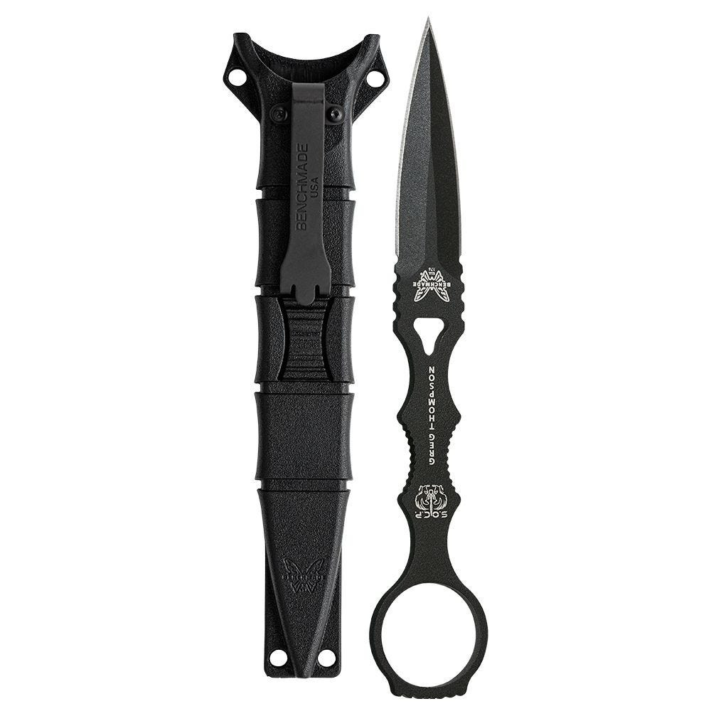 Benchmade SOCP 176BK Dagger Single-Piece Black Sheath Pocket Knife