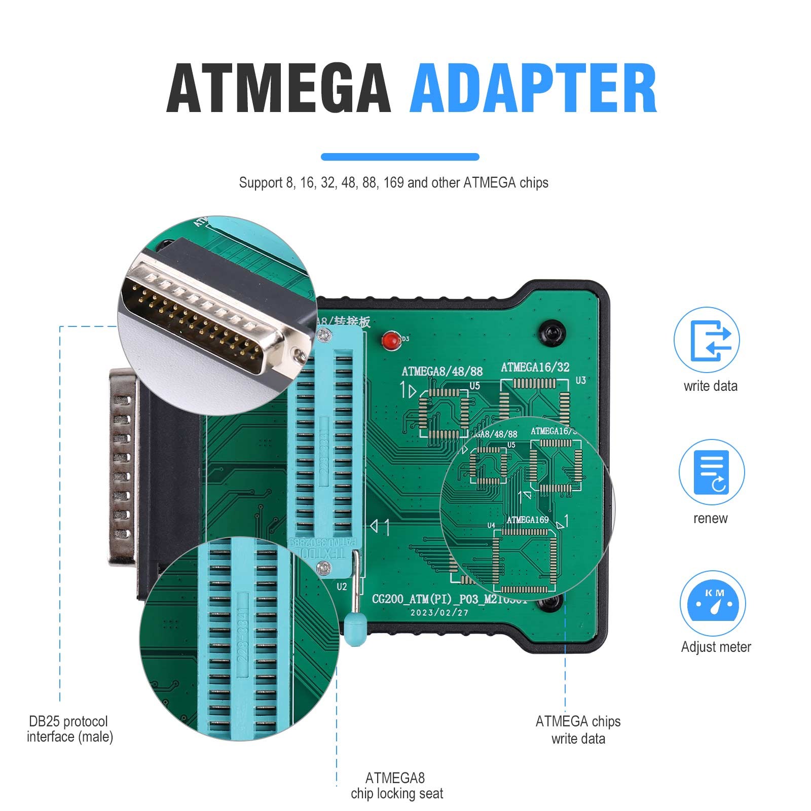 CGDI CG100X New Generation Programmer for Reset Mile-age and Chip Reading US