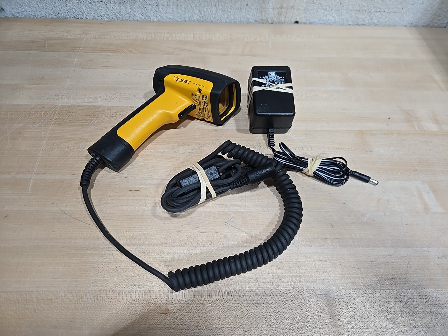 PSC Powerscan Decoded Standard Range Scanner PSSR-1000 Powers On Adapter* Read