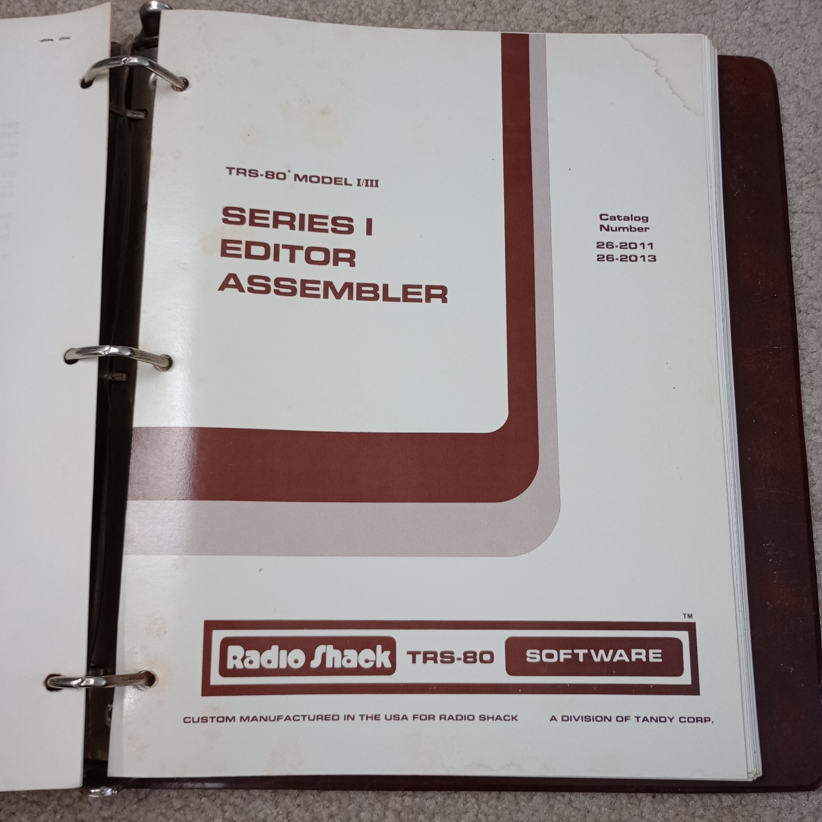 TRS-80 Software Library Lot Accounts Payable Editor Assembler Manual READ!!!
