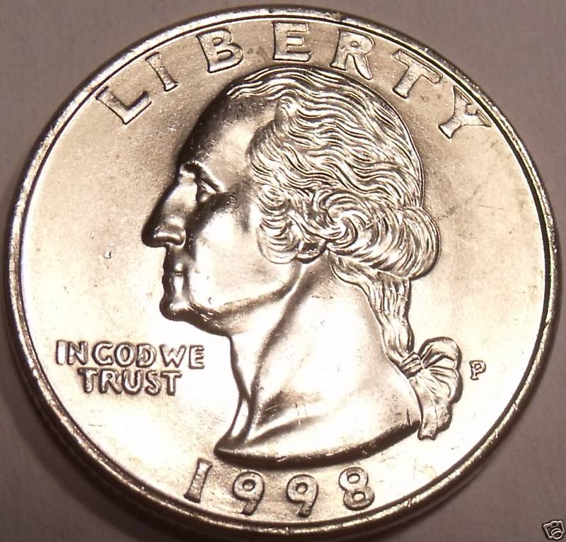 B.U. 1998-P WASHINGTON QUARTER~SEE R COINS~~FREE SHIP~~