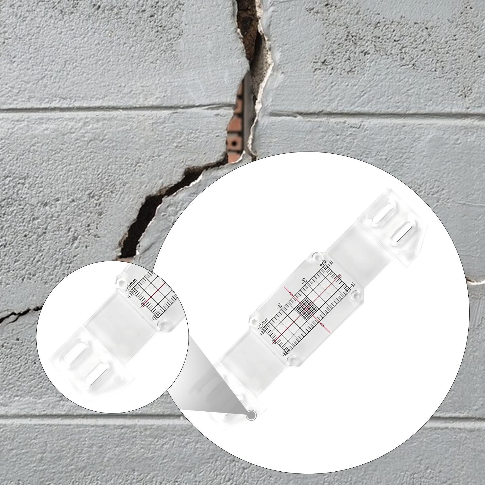 Crack Monitor Acrylic Crack Gauge Ruler for Crack Monitor Wall Deformation
