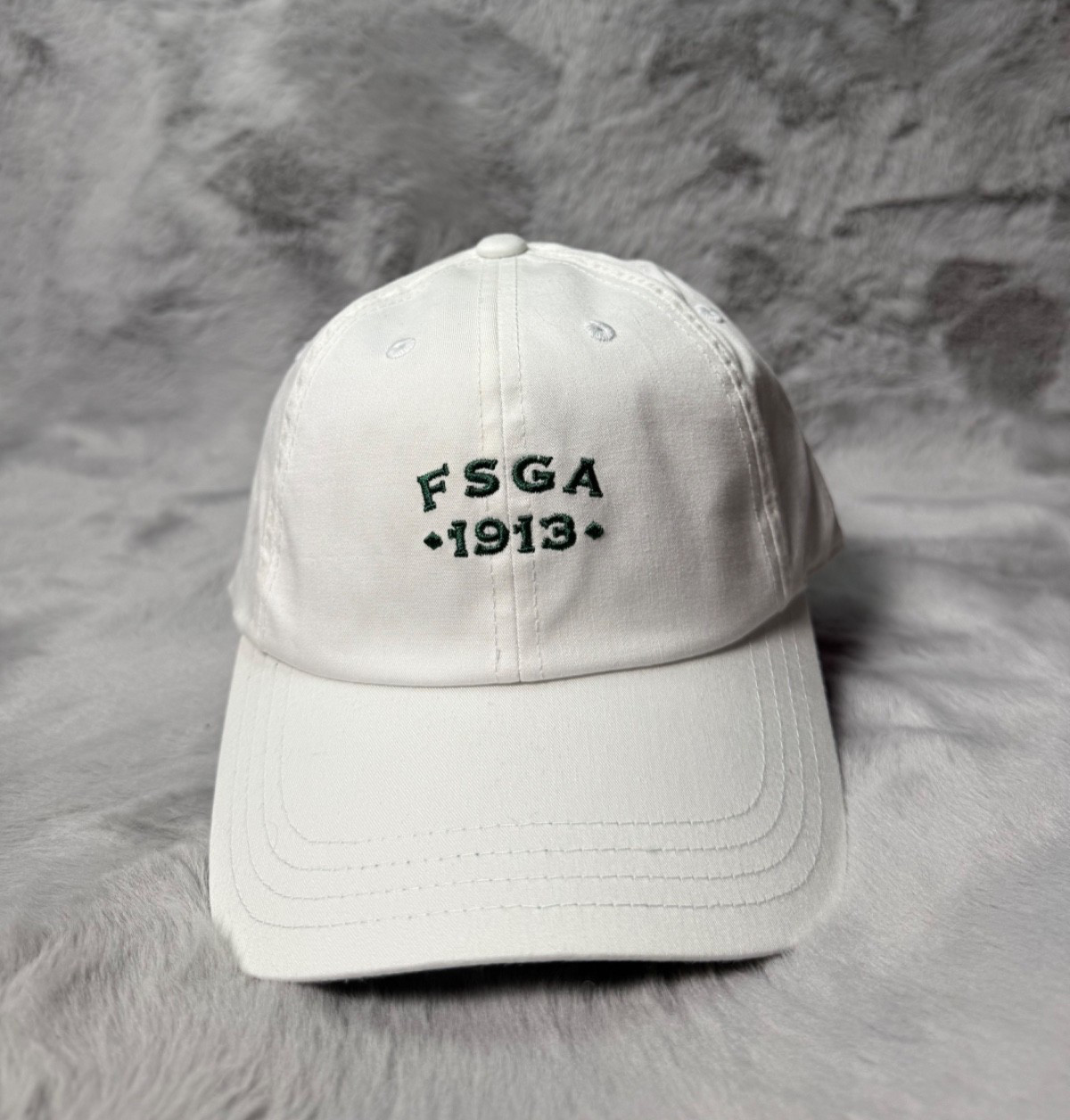 Florida State Golf Association Hat Cap White Strapback Golf Logo Stretch Outdoor