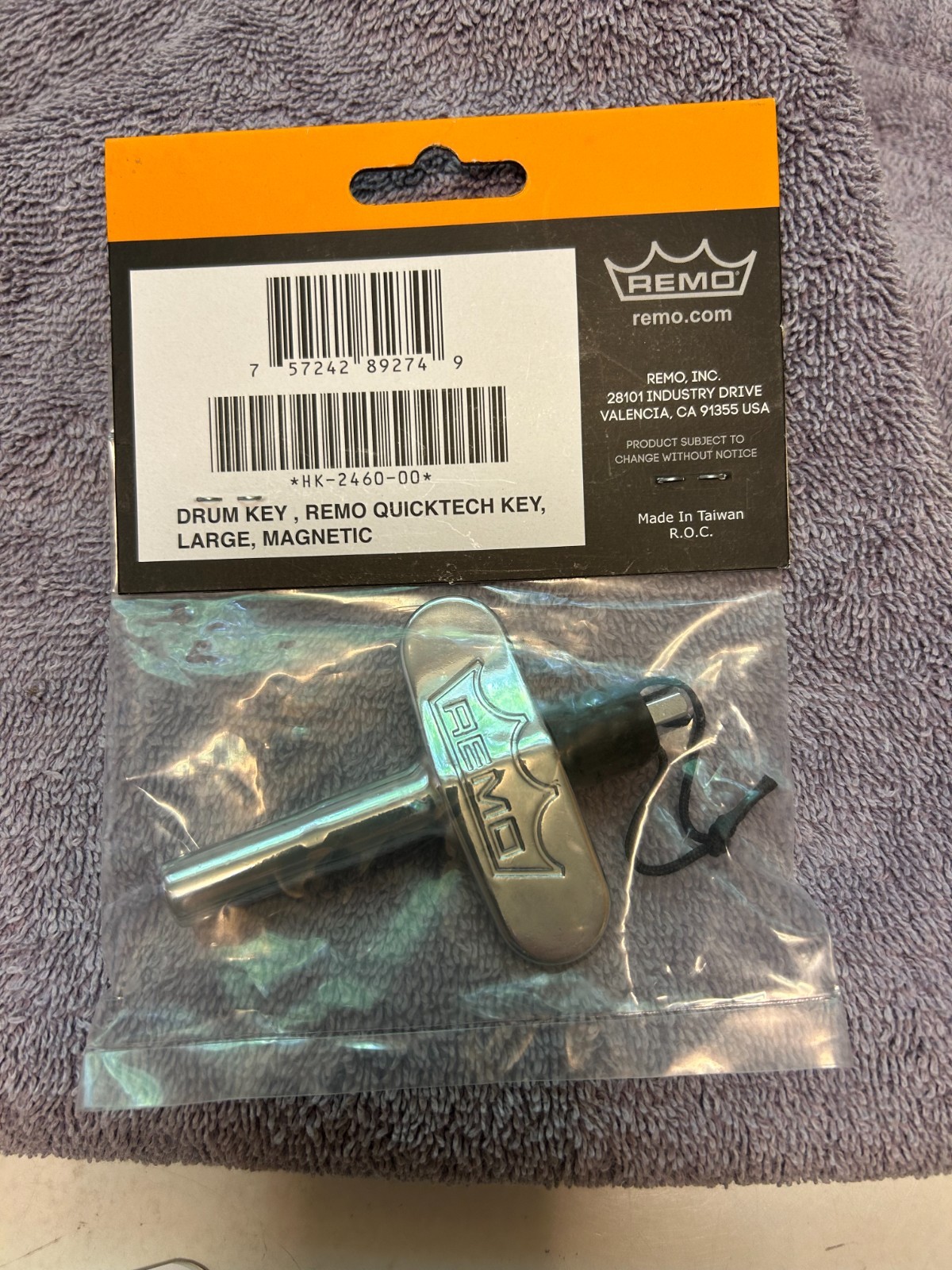 REMO Quicktech Magnetic Drum Key - Large - NEW- (HK-2460-00)