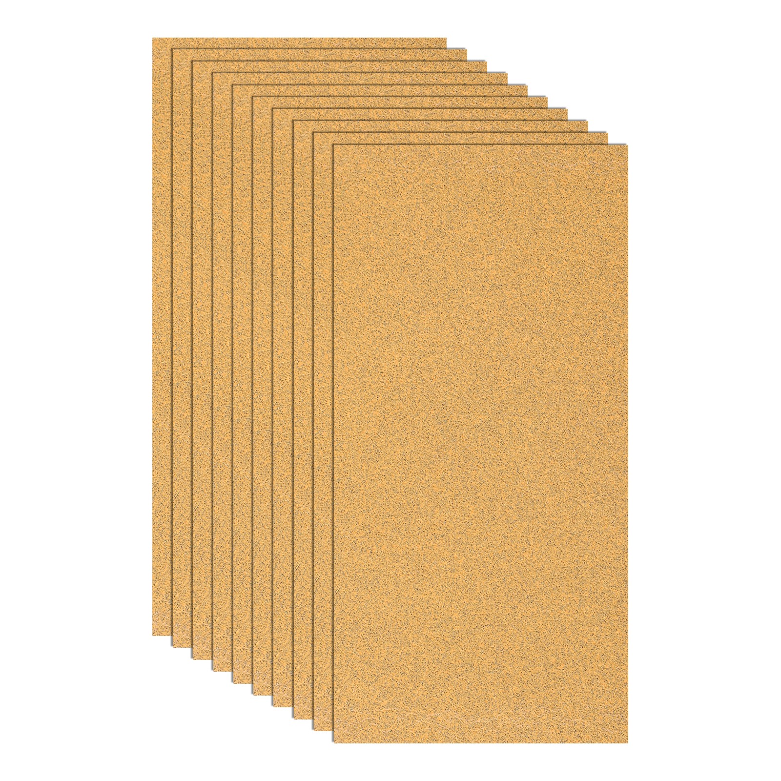 10 Pack 3.6" x 7.3" Sandpaper, 100 Grit Sand Papers for Wood Furniture Floor