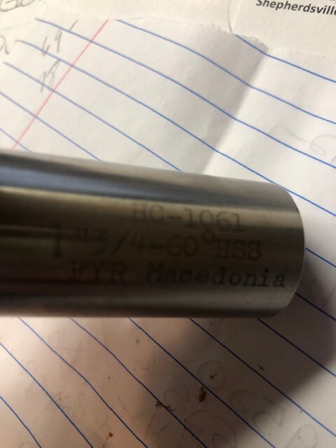 1-3/4" HSS 6F Chatterless Countersink - 60°