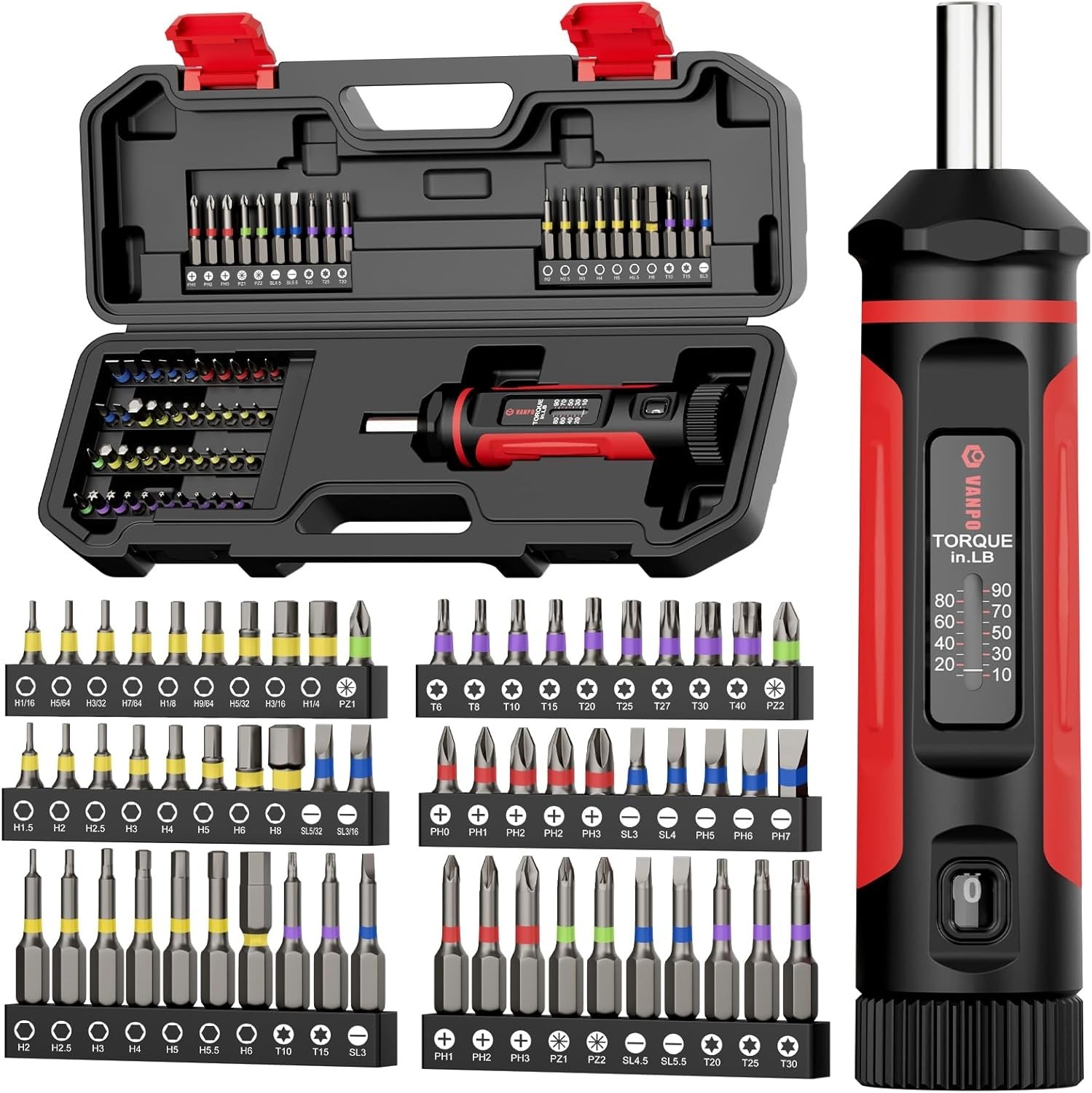 Small Torque Screwdriver Wrench Set for Bike Electrician Rifle Scope Mounting