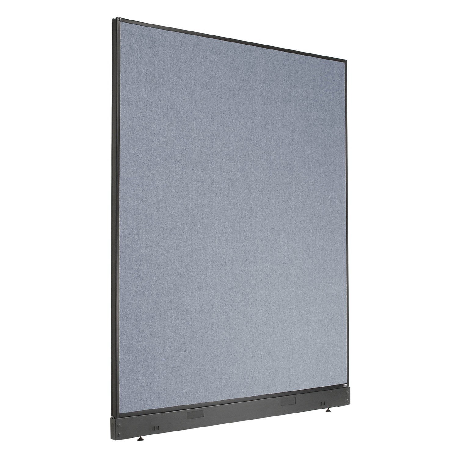 60-1/4"W x 76"H Non-Electric Office Partition Panel with Raceway Blue