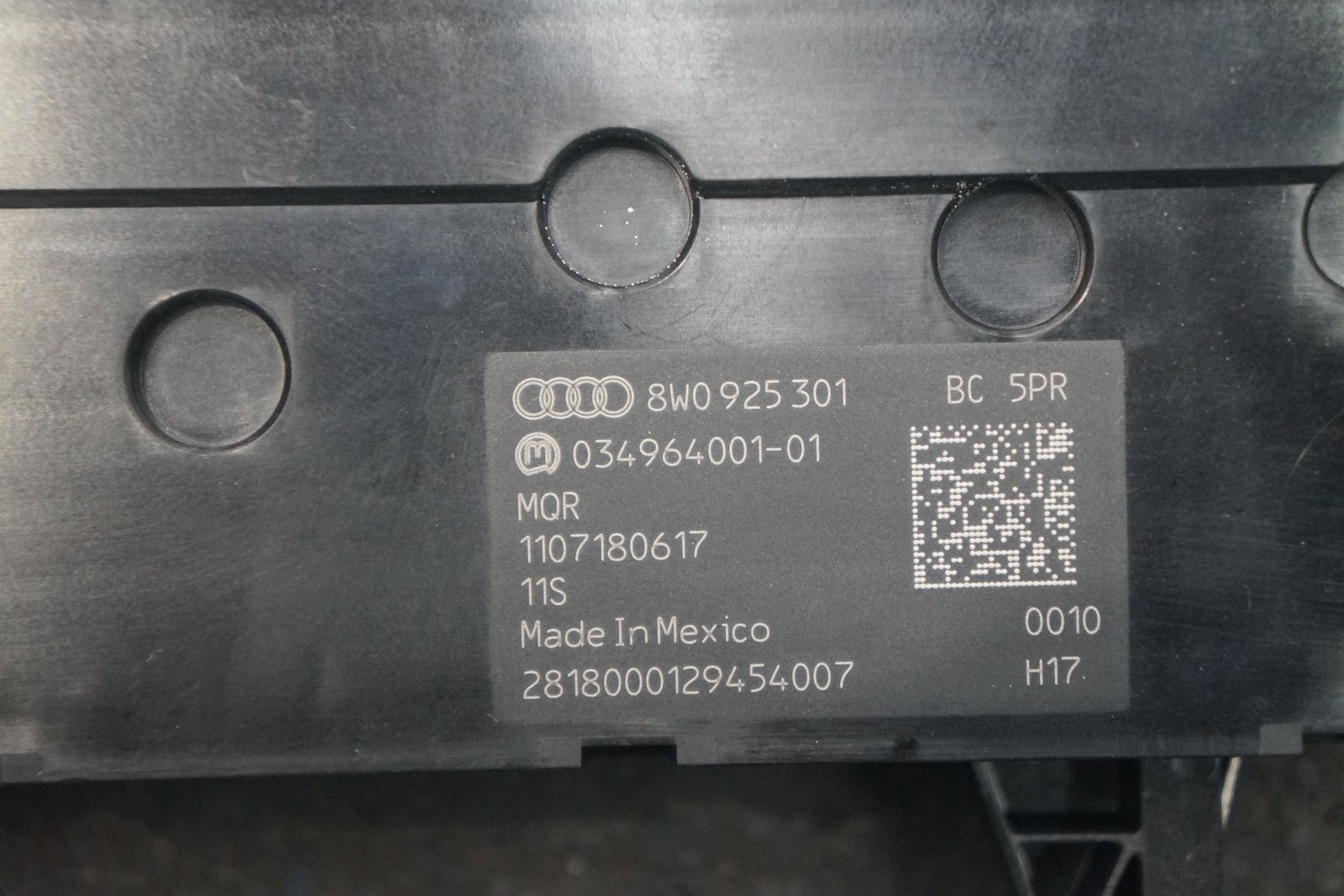 Drive Select Park Assist Control Multi Switch Panel 8W0925301 OEM Audi S5 2019