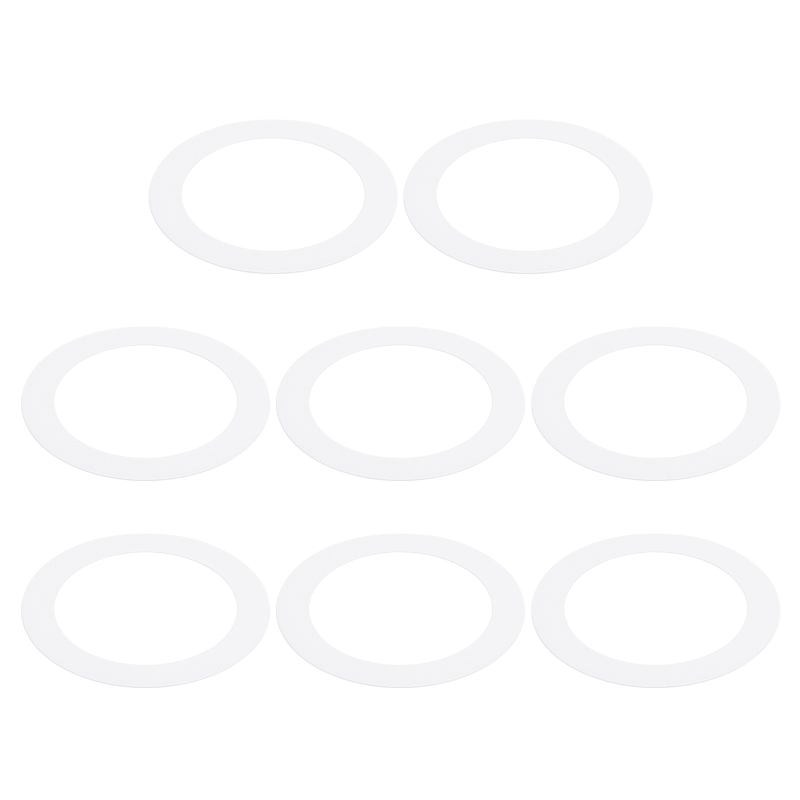 8Pcs Goof Rings Inner Diameter 3.78" Outer Diameter 5.28" White