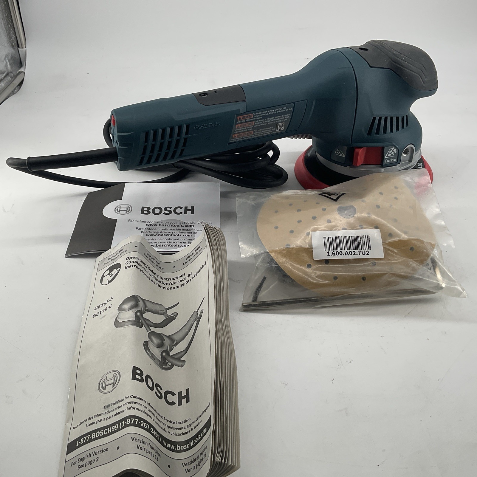 BOSCH Orbital Sander, GET756N Electric Orbital Sander/polisher (A792)
