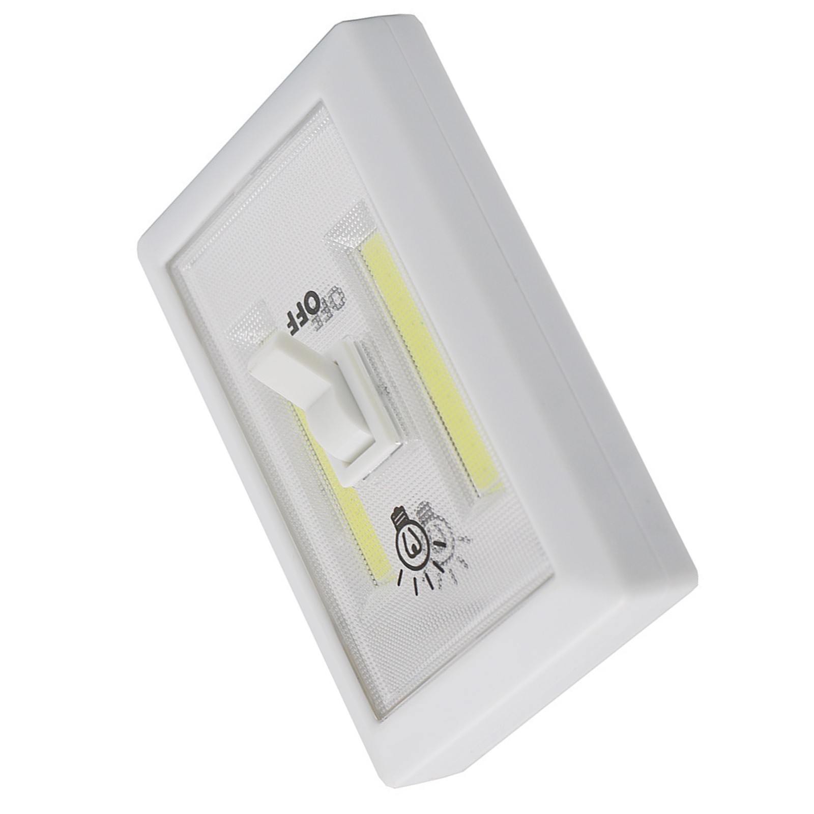 Mini COB LED Switch Wall Night Light Battery Operated Cabinet Garage Light B