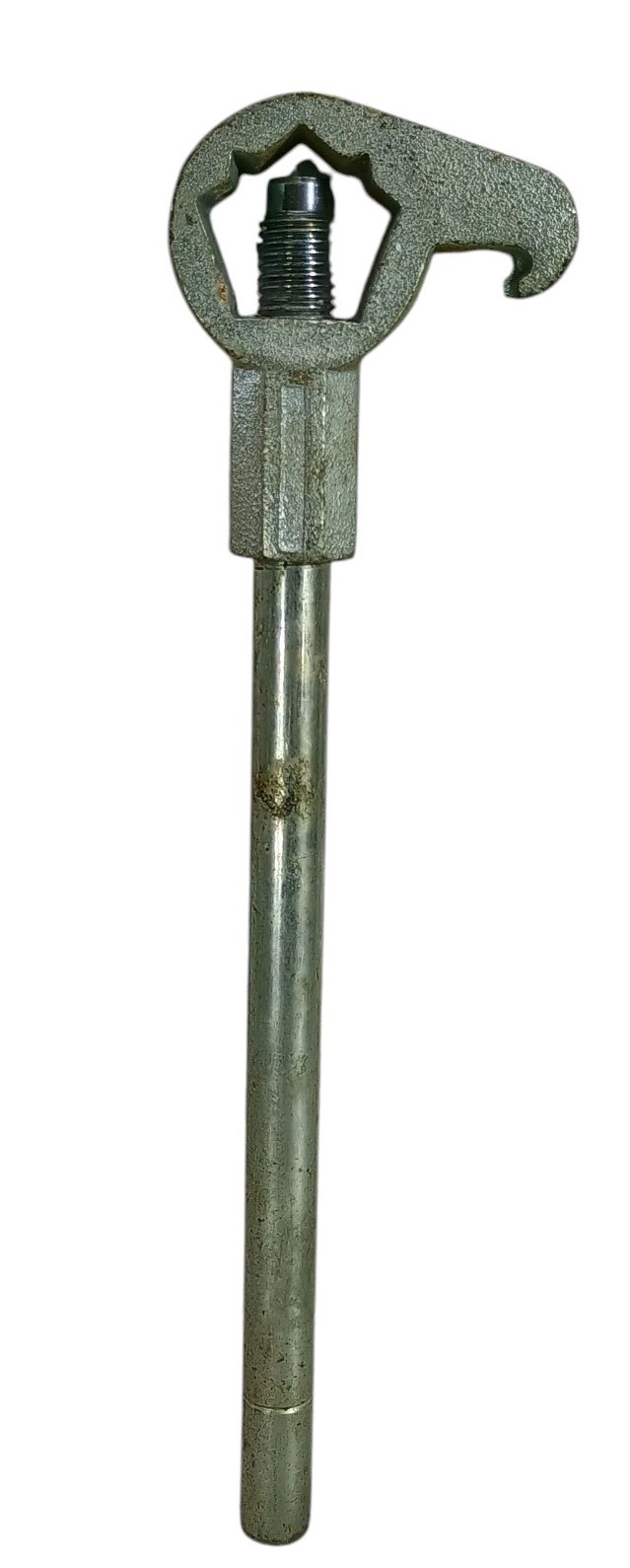 18” Adjustable Fire Hydrant Wrench W/ Spanner Hook Pentagon & Square Nuts