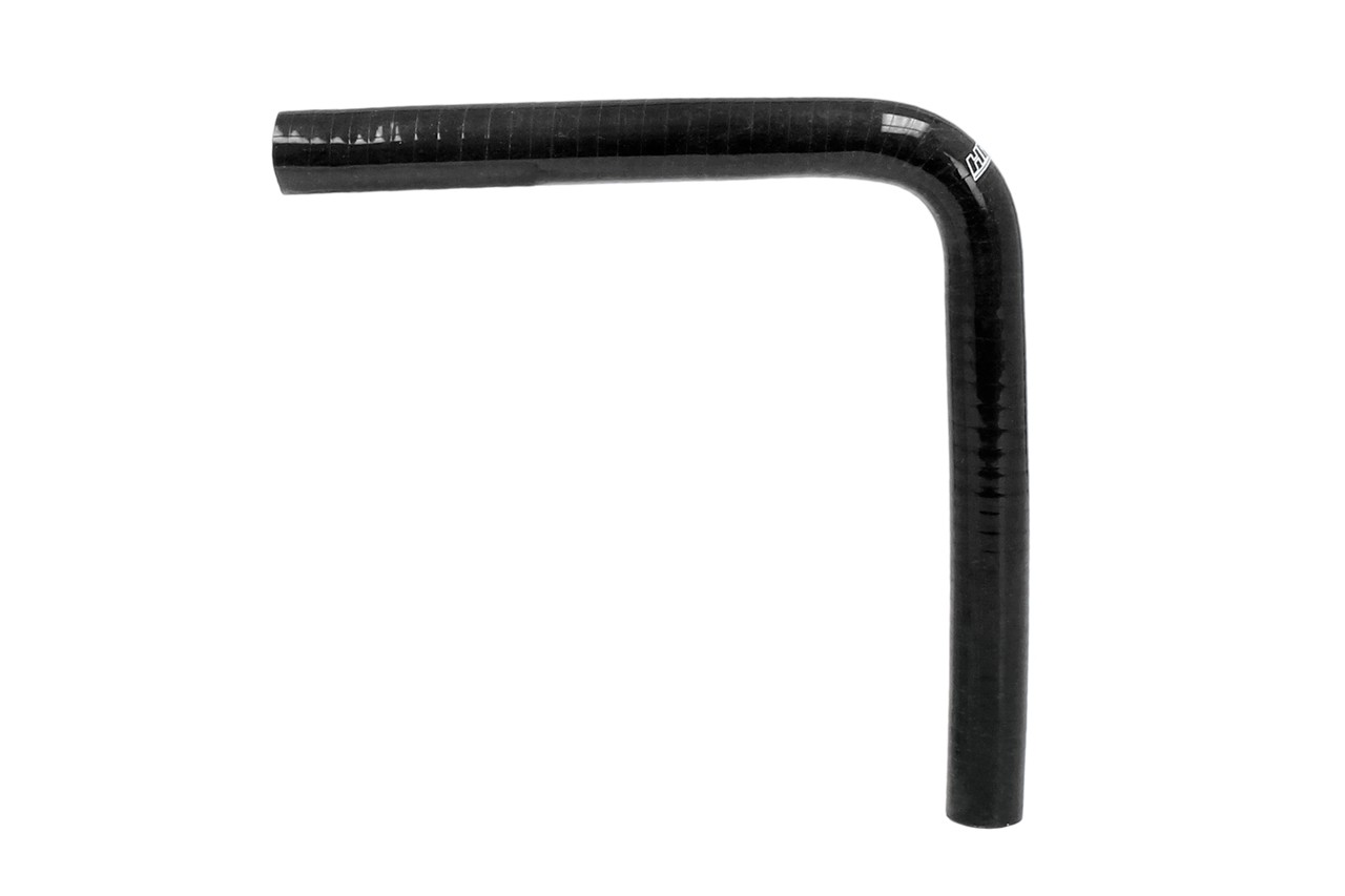 HPS HTSEC90-175-L10-BLK 1.75" 45mm ID Elbow Coupler Hose 4-Ply Black 10" 90-DEG