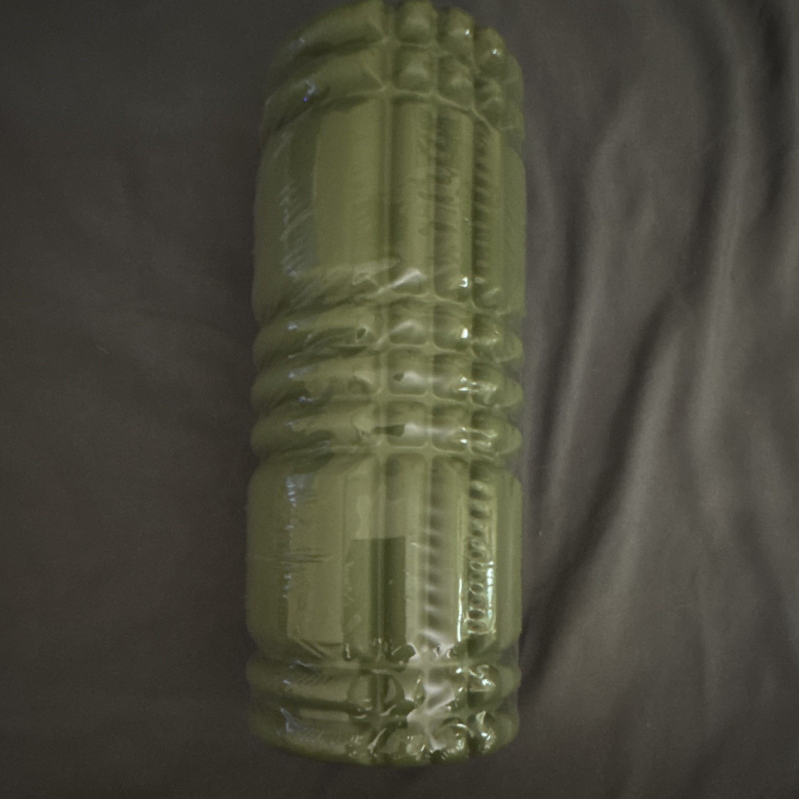 Textured 11 inch Hollow Foam Roller, Green - Full Body for Yoga & Gym Training
