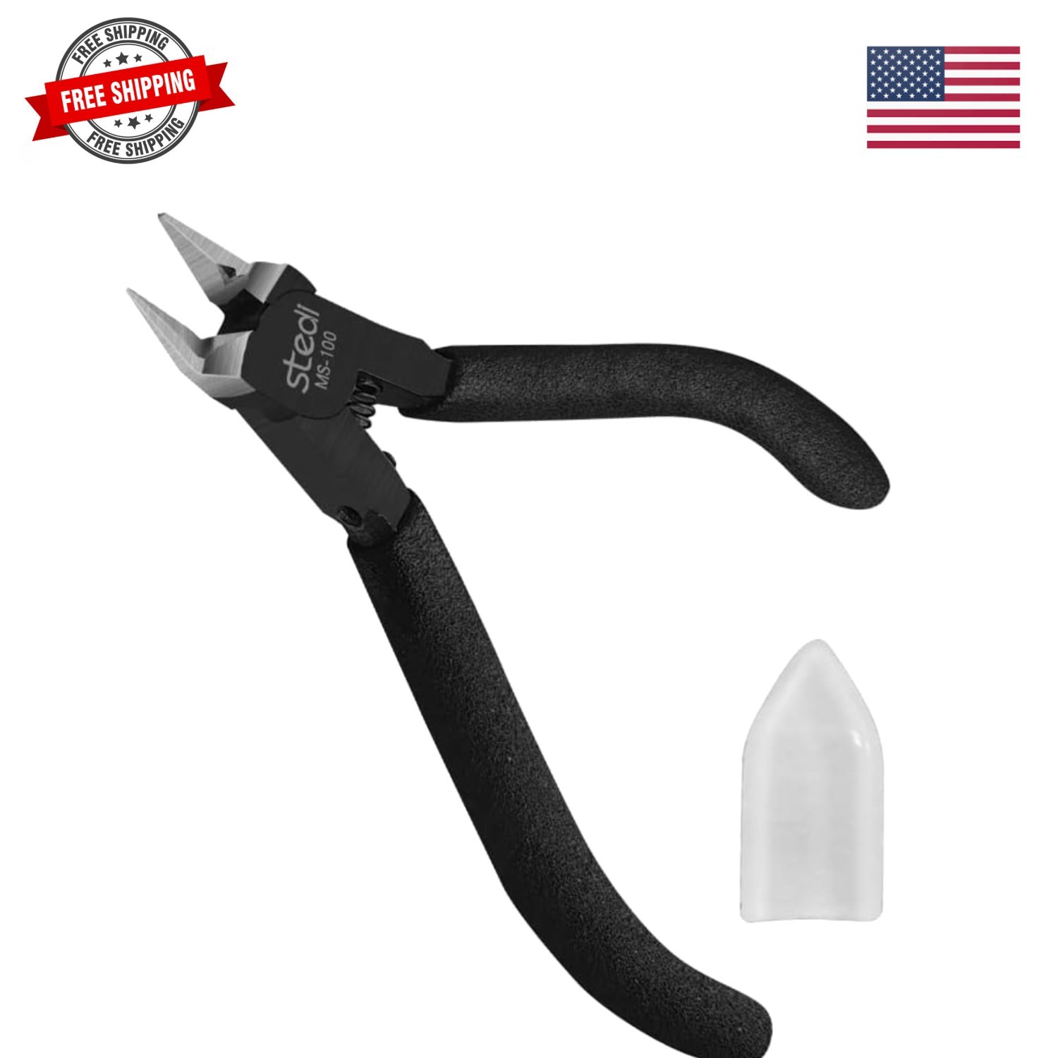 4.7-inch Model Nippers, Ultra-thin Double-edged, Non-slip Grip