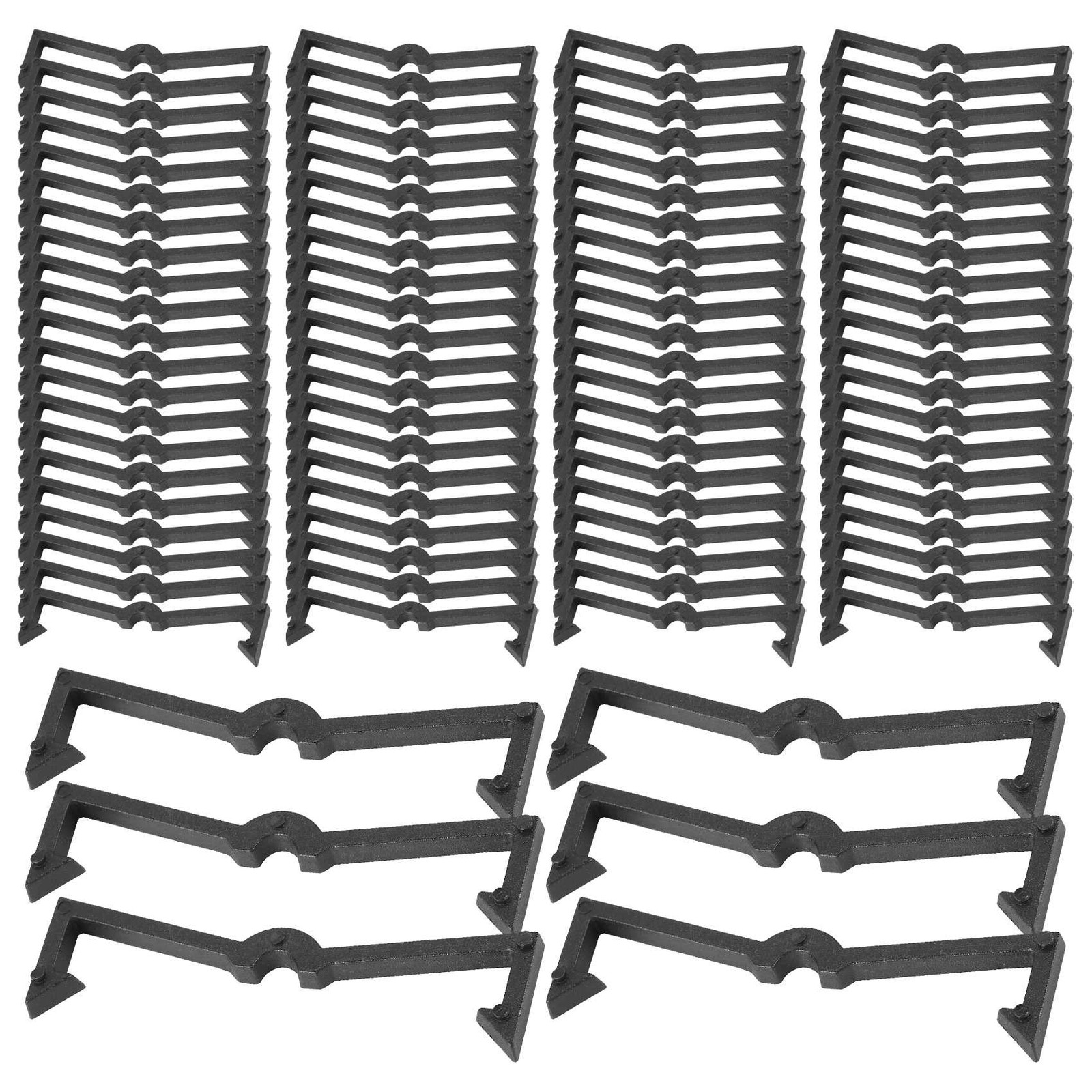 100 Pieces of Plastic Pegboard Hook Lock Pegboard Display Hook Storage Rack C6R6