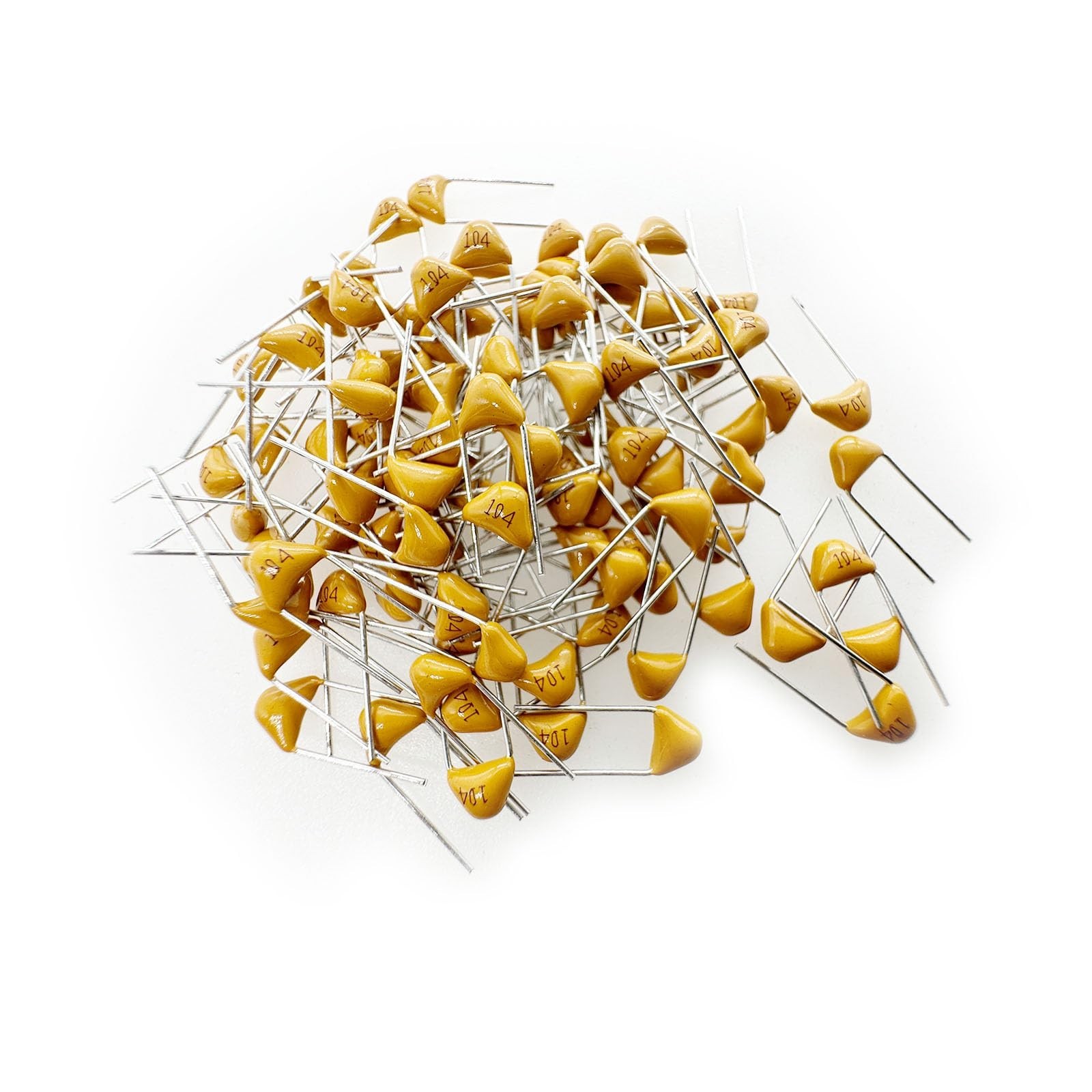 100pcs 100nf 0.1uf 104 Multilayer Monolithic Ceramic Capacitor MLCC
