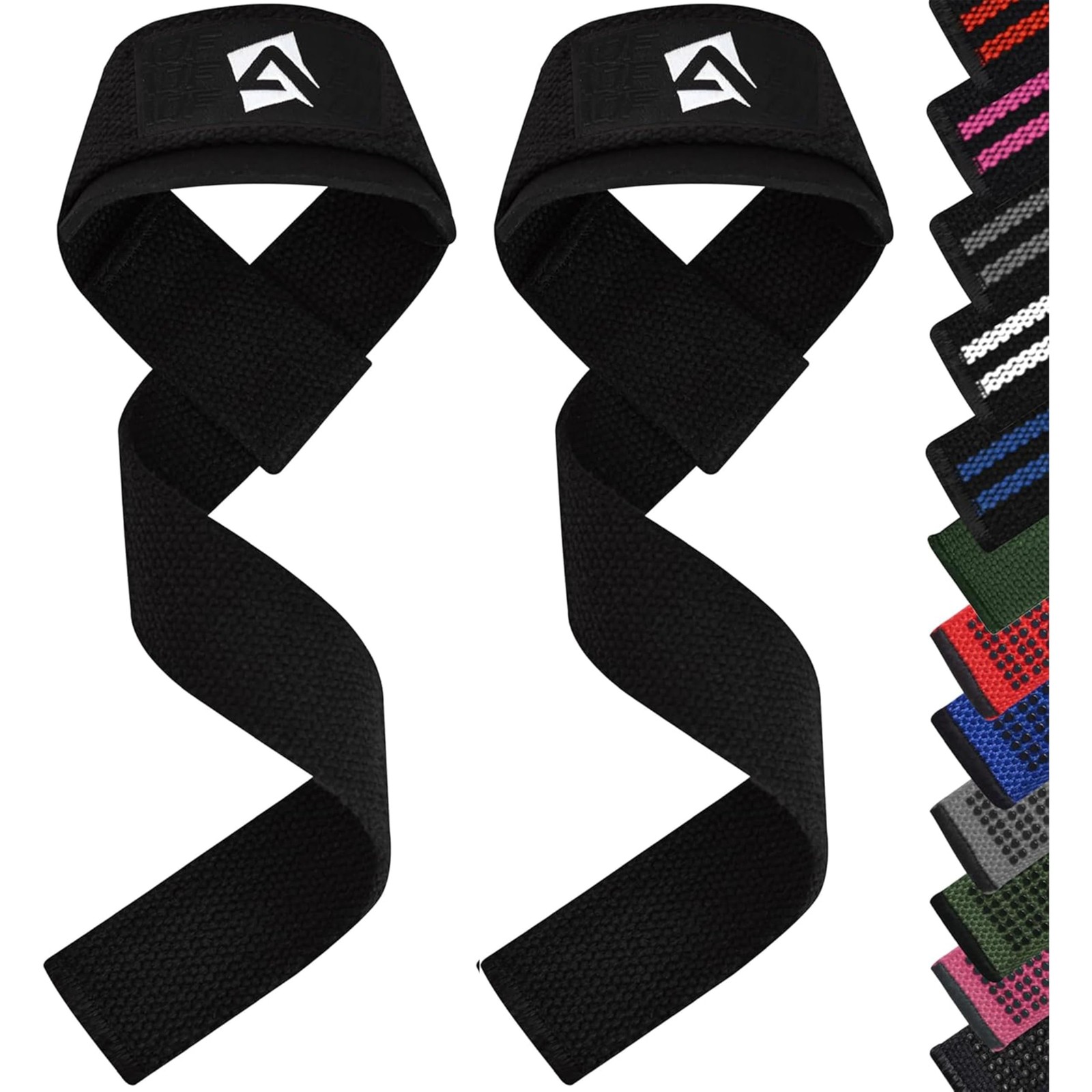 AQF Lifting Wrist Straps for Weightlifting, Powerlifting & Deadlifts – 23&