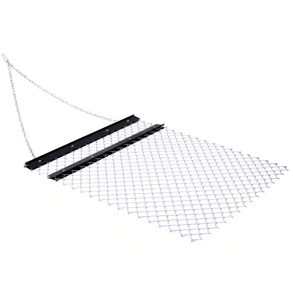 46 In. ATV Chain Drag Harrow Seed Rake for Landscape Leveling