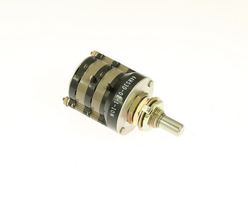 1x M3786/4-5031 Rotary Switch Flatted Shaft Solder Lug 5A 115VAC 28VDC