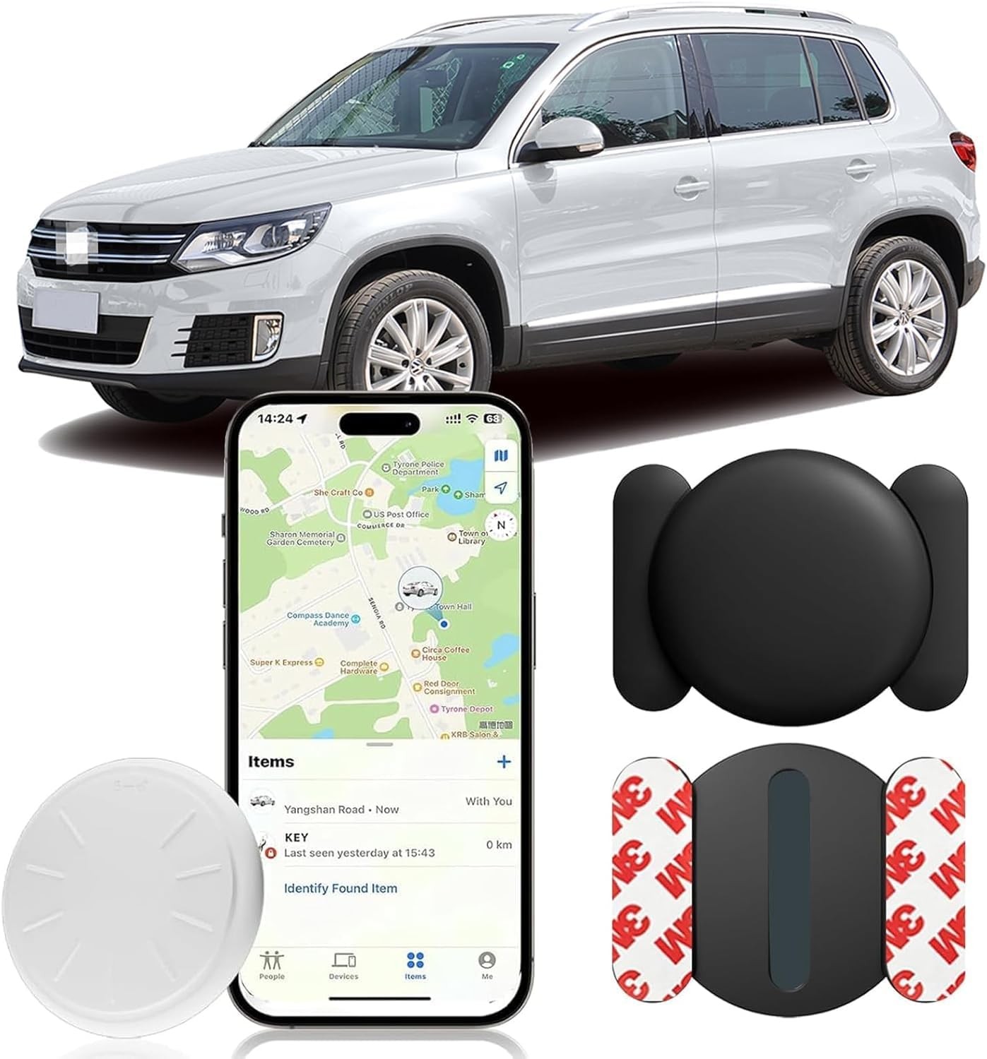 GPS Tracker for Vehicles,Mini Hidden Vehicles Tracker with Magnetic Case,No Subs