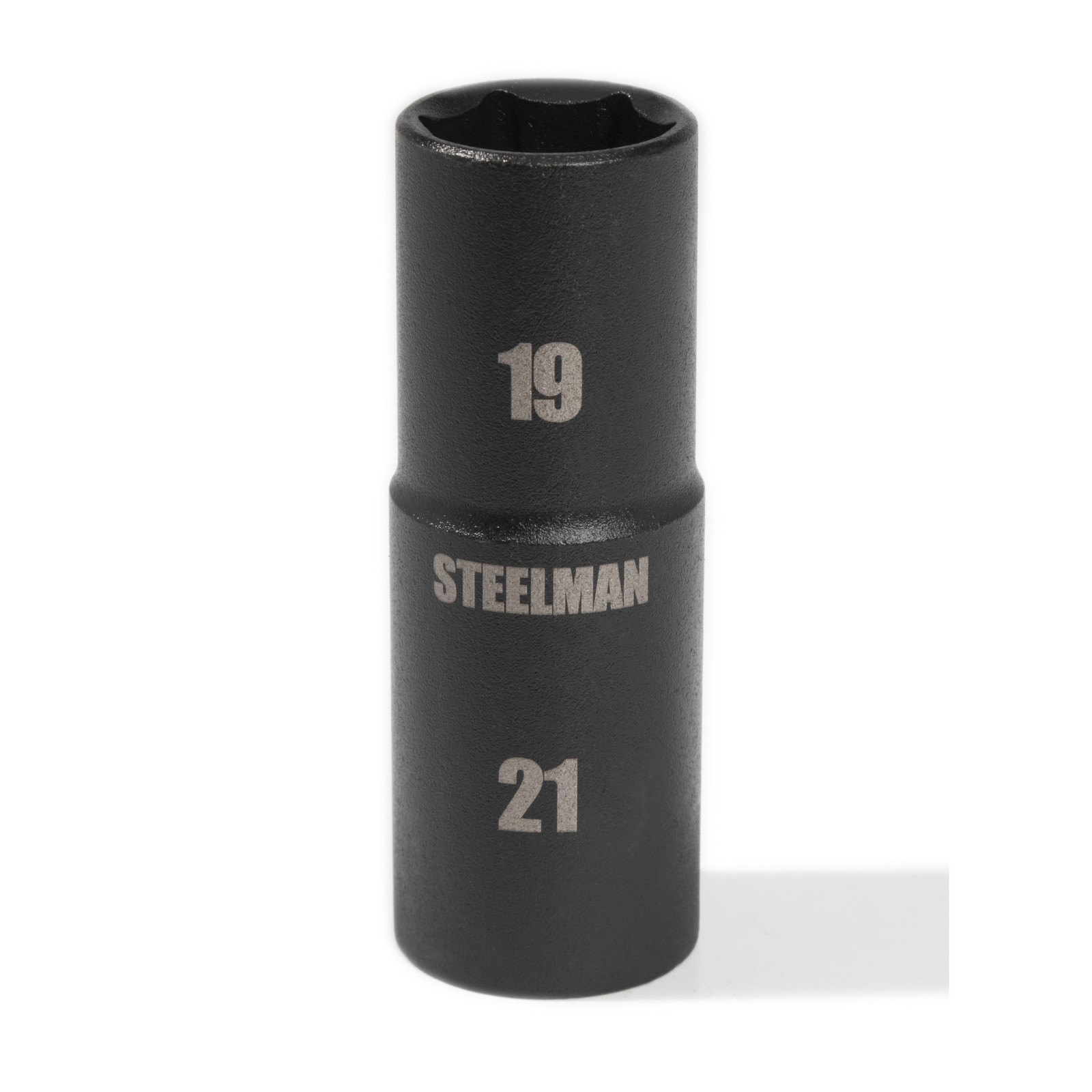 STEELMAN 1/2 in. Drive 19mm x 21mm 6-PT Thin Wall Impact Flip Socket, 79400