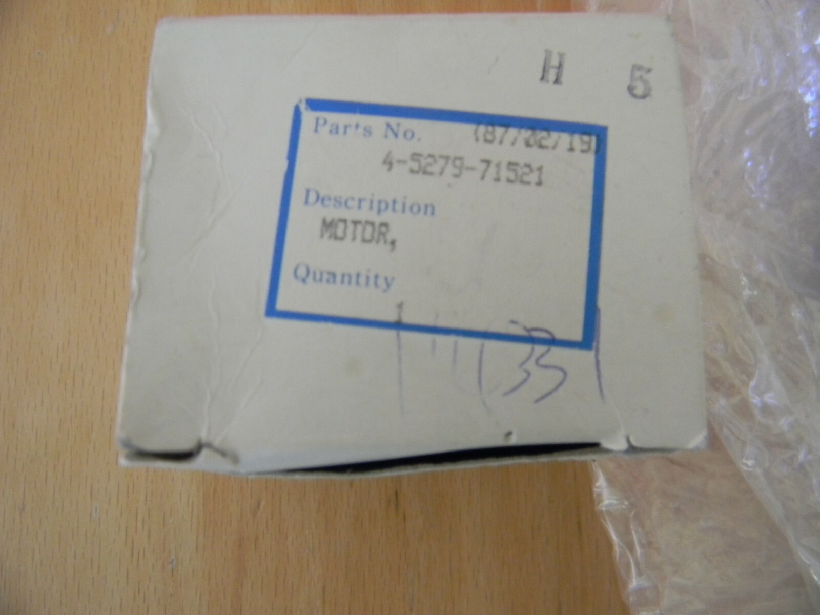 Motor Part # 4-5279-71521 for Sanyo
