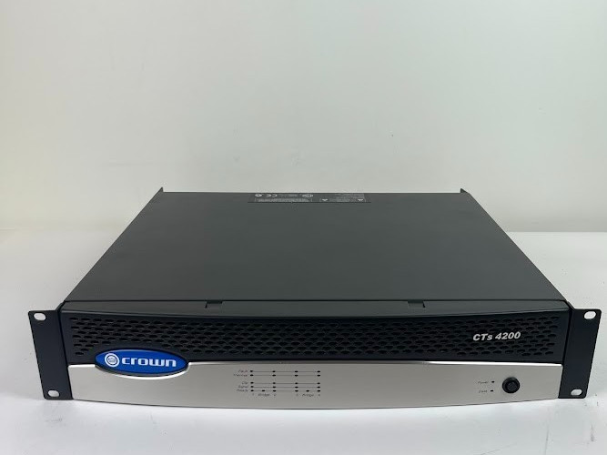 Crown CTs 4200 4-Channel Power Amplifier 2U Rackmount Commercial Pro Audio Amp