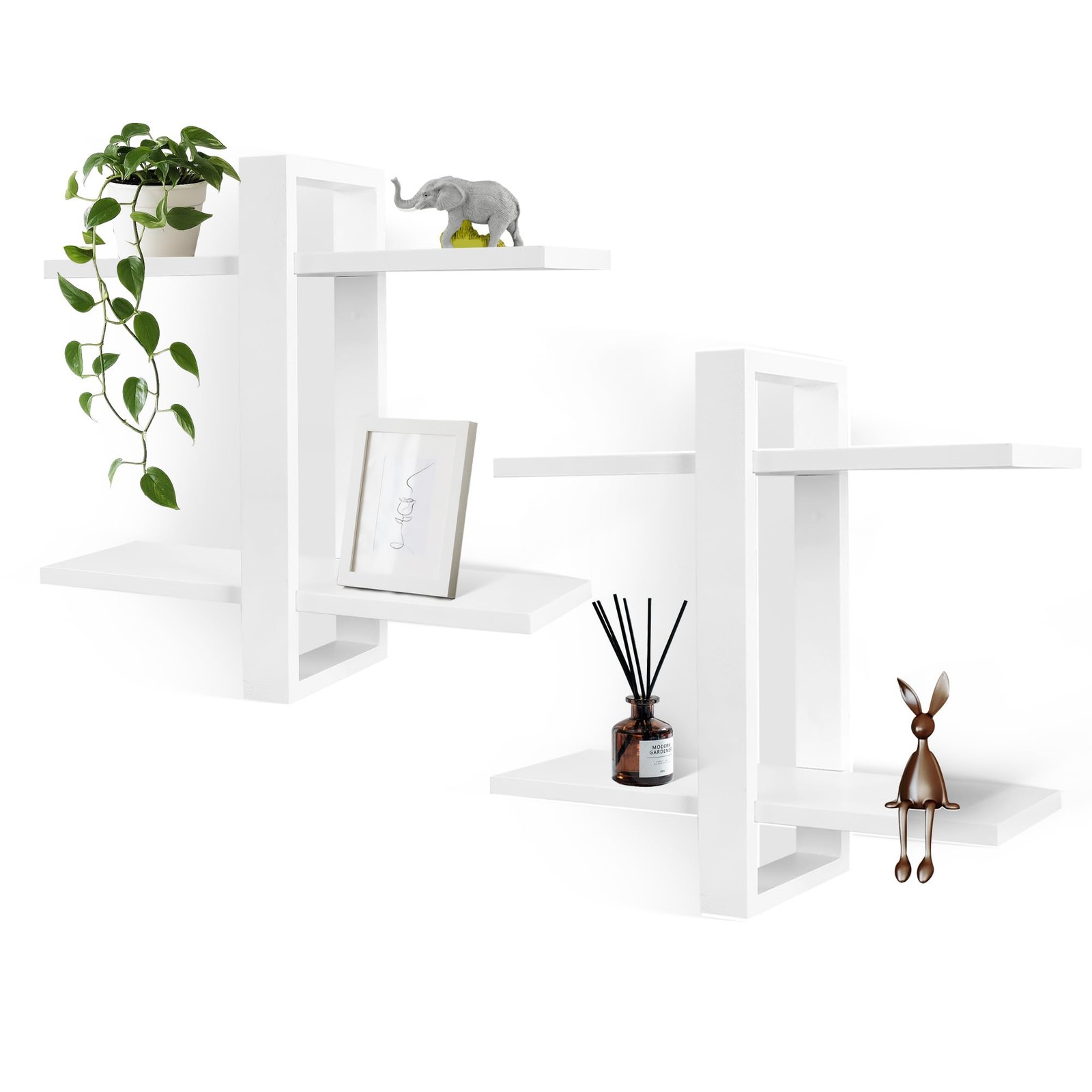 Floating Shelves for Wall,Wall Mounted Storage Display Shelves for Living Roo...