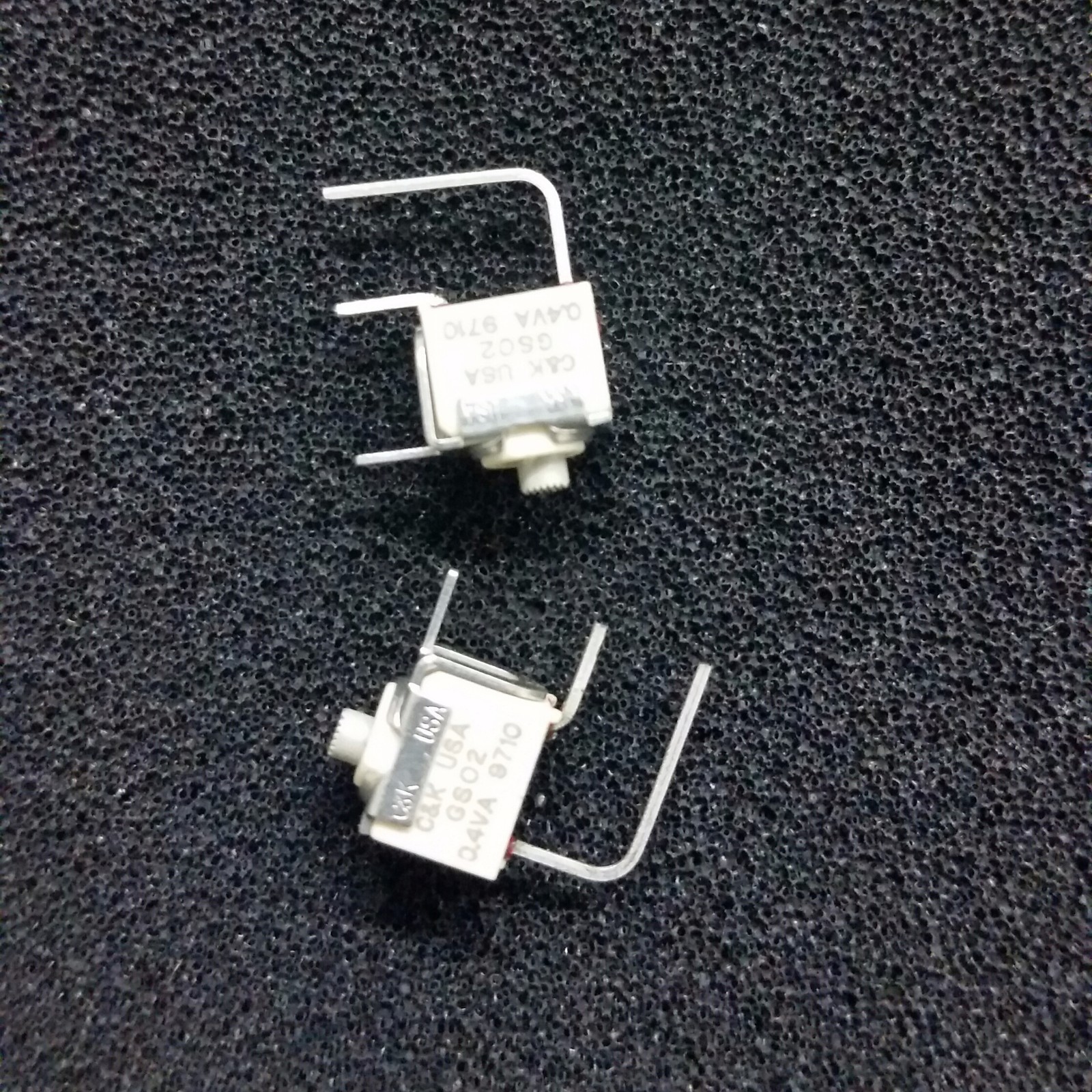 C&K GS02MAVKE Ultra-Miniature Slide Switch SPST Gray Cap  **NEW** Qty.5