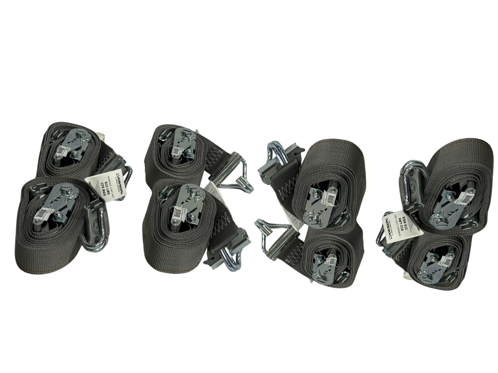 16' E-Track Ratchet Strap w/ Wire Hook 8 Pack